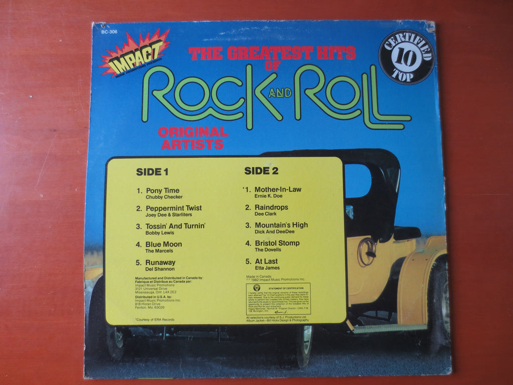 Greatest Hits of Rock and Roll Vol. 5 (1982) Vinyl LP