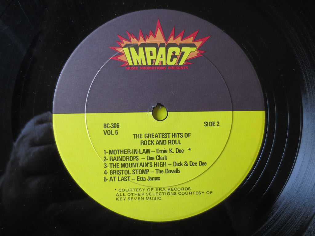 Greatest Hits of Rock and Roll Vol. 5 (1982) Vinyl LP