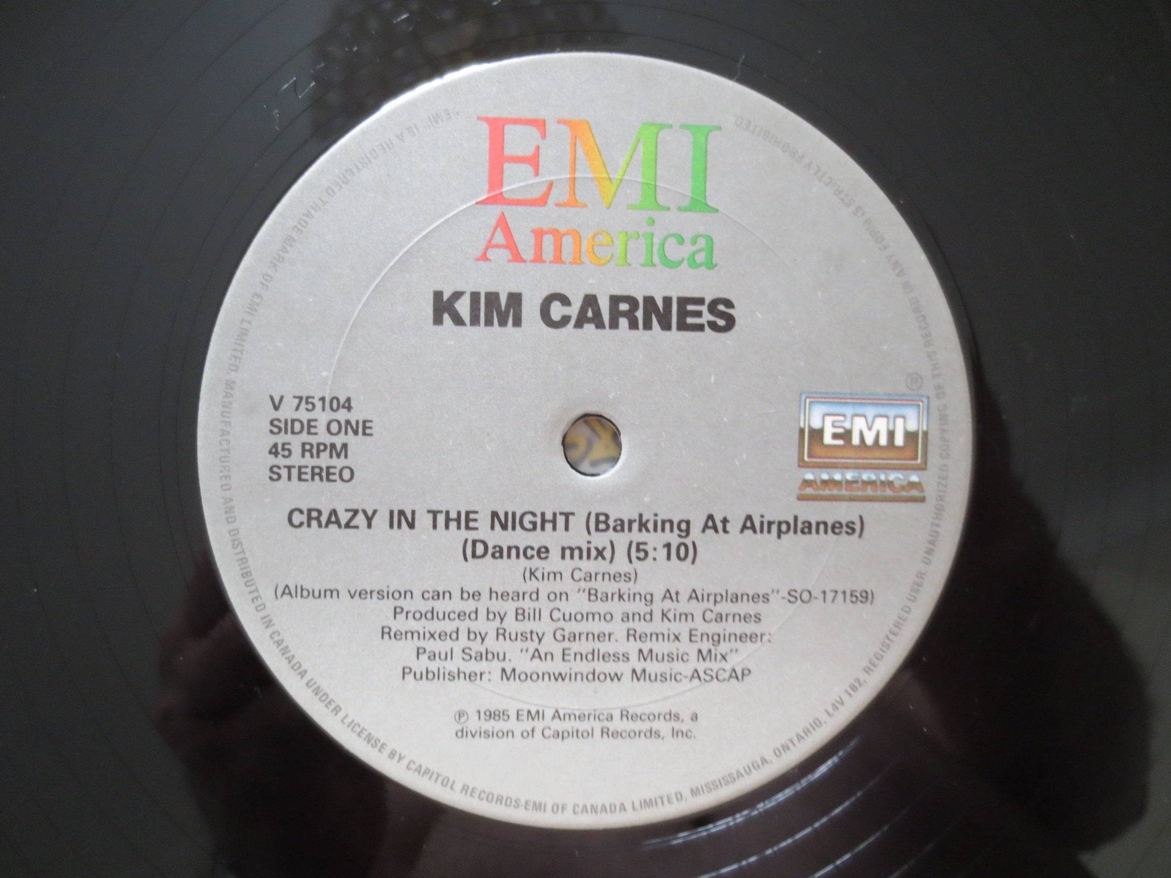 Kim Carnes – Barking at Airplanes Part II (1985) [Vinyl EP]