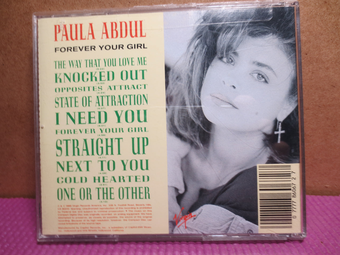 PAULA ABDUL, Forever Your Girl, Paula Abdul Cds, Paula Abdul Albums, Paula Abdul Lps, Paula Abdul Songs, 1988 Compact Discs