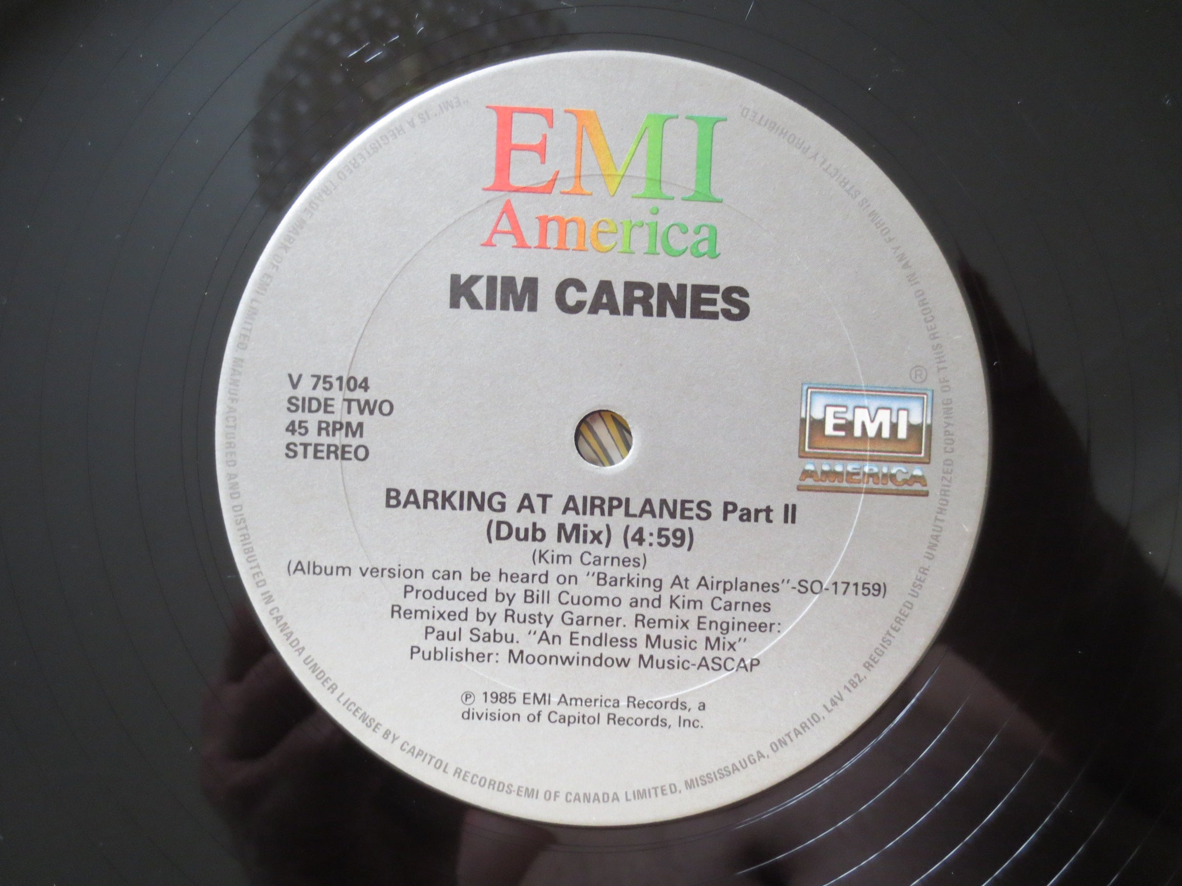 Kim Carnes – Barking at Airplanes Part II (1985) [Vinyl EP]