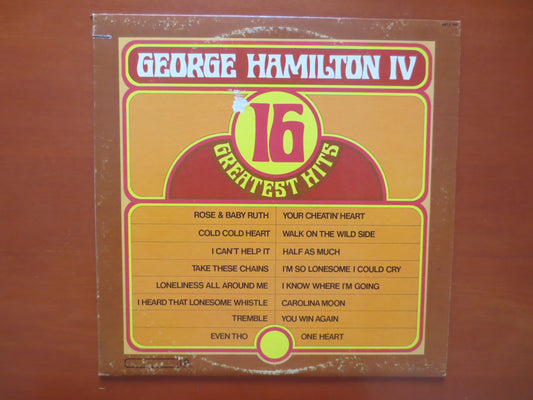 GEORGE HAMILTON IV, GREATEST Hits Album, Country Record, Country Album, Country Vinyl, Country Lp, Vintage Lp, 1972 Records