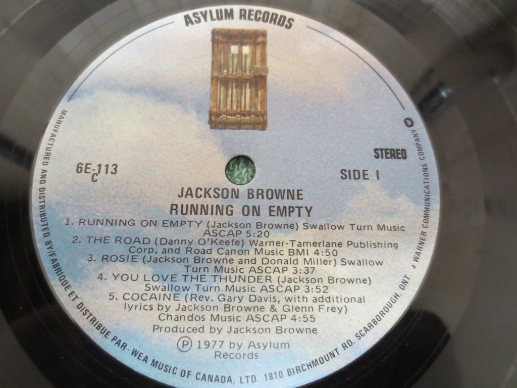 Jackson Browne – Running on Empty (1977) Vinyl LP