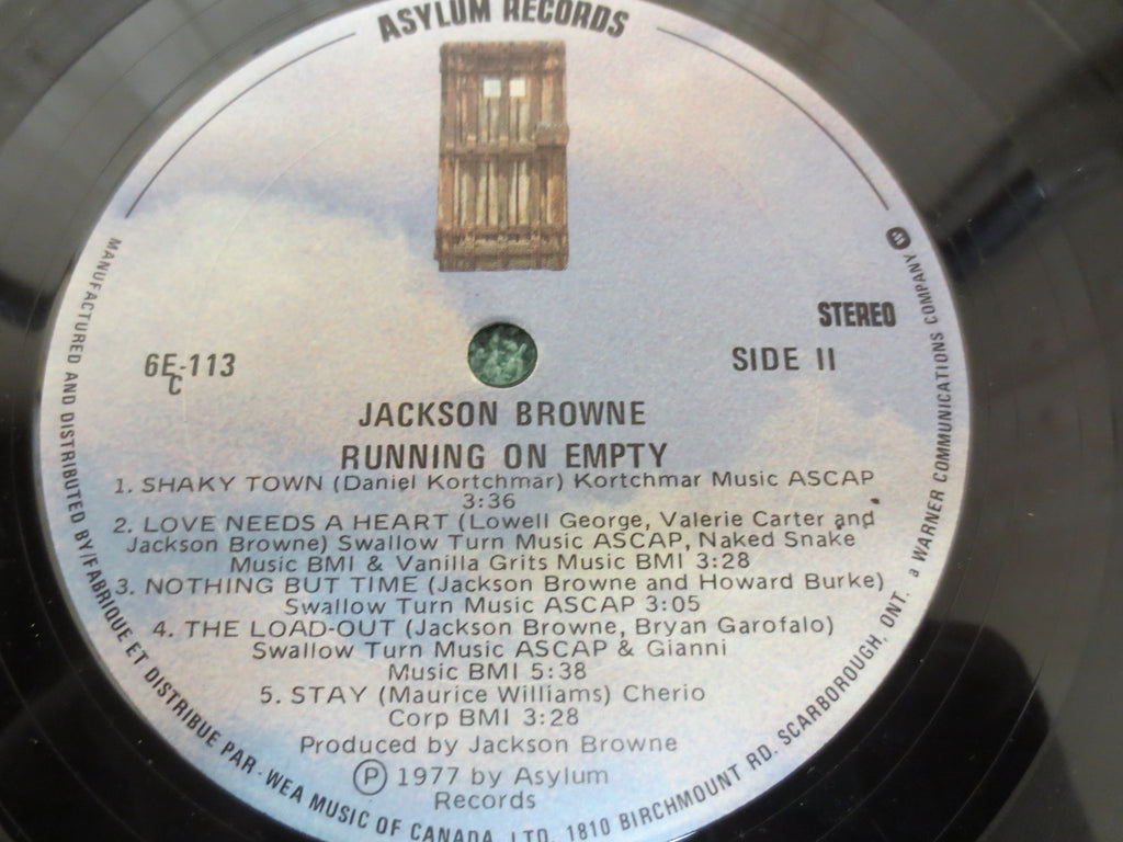 Jackson Browne – Running on Empty (1977) Vinyl LP
