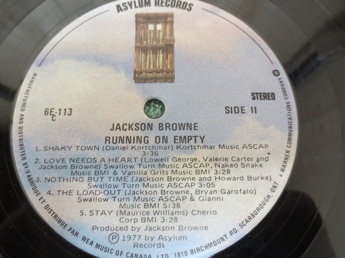 Jackson Browne – Running on Empty (1977) Vinyl LP