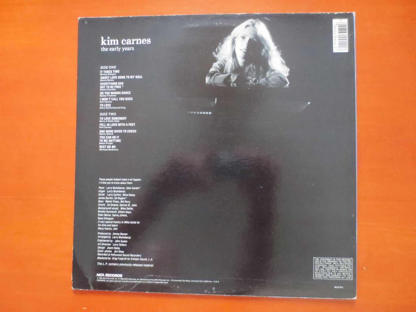 KIM CARNES, The Early Years Lp, Vintage Vinyl, Kim Carnes Vinyl, Vinyl, Vinyl Album, Kim Carnes Album, 1984 Records