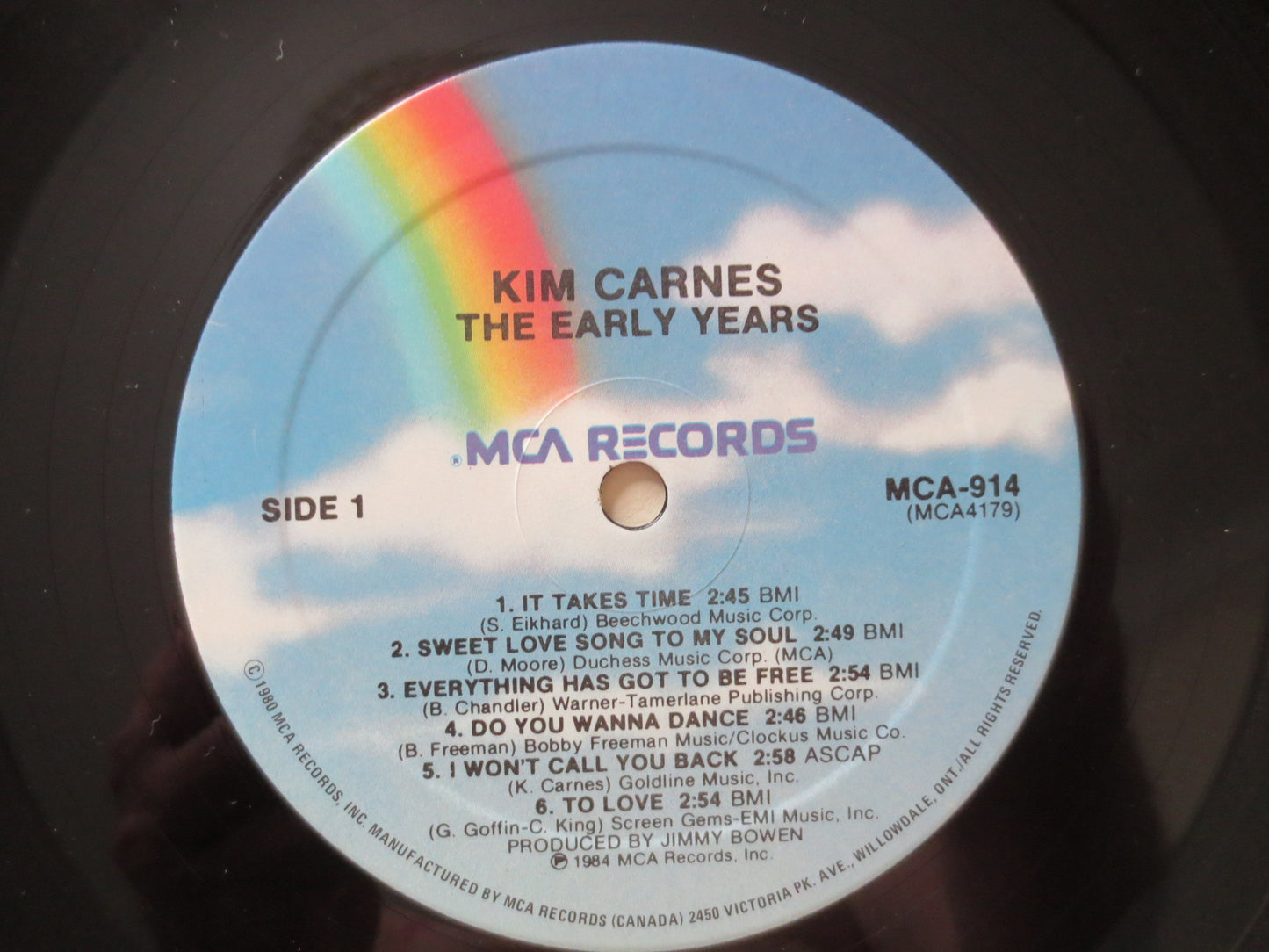 KIM CARNES, The Early Years Lp, Vintage Vinyl, Kim Carnes Vinyl, Vinyl, Vinyl Album, Kim Carnes Album, 1984 Records