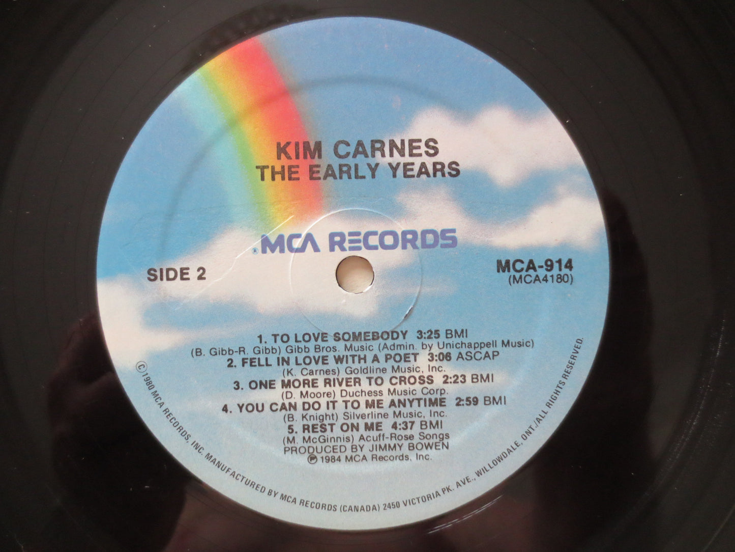 KIM CARNES, The Early Years Lp, Vintage Vinyl, Kim Carnes Vinyl, Vinyl, Vinyl Album, Kim Carnes Album, 1984 Records