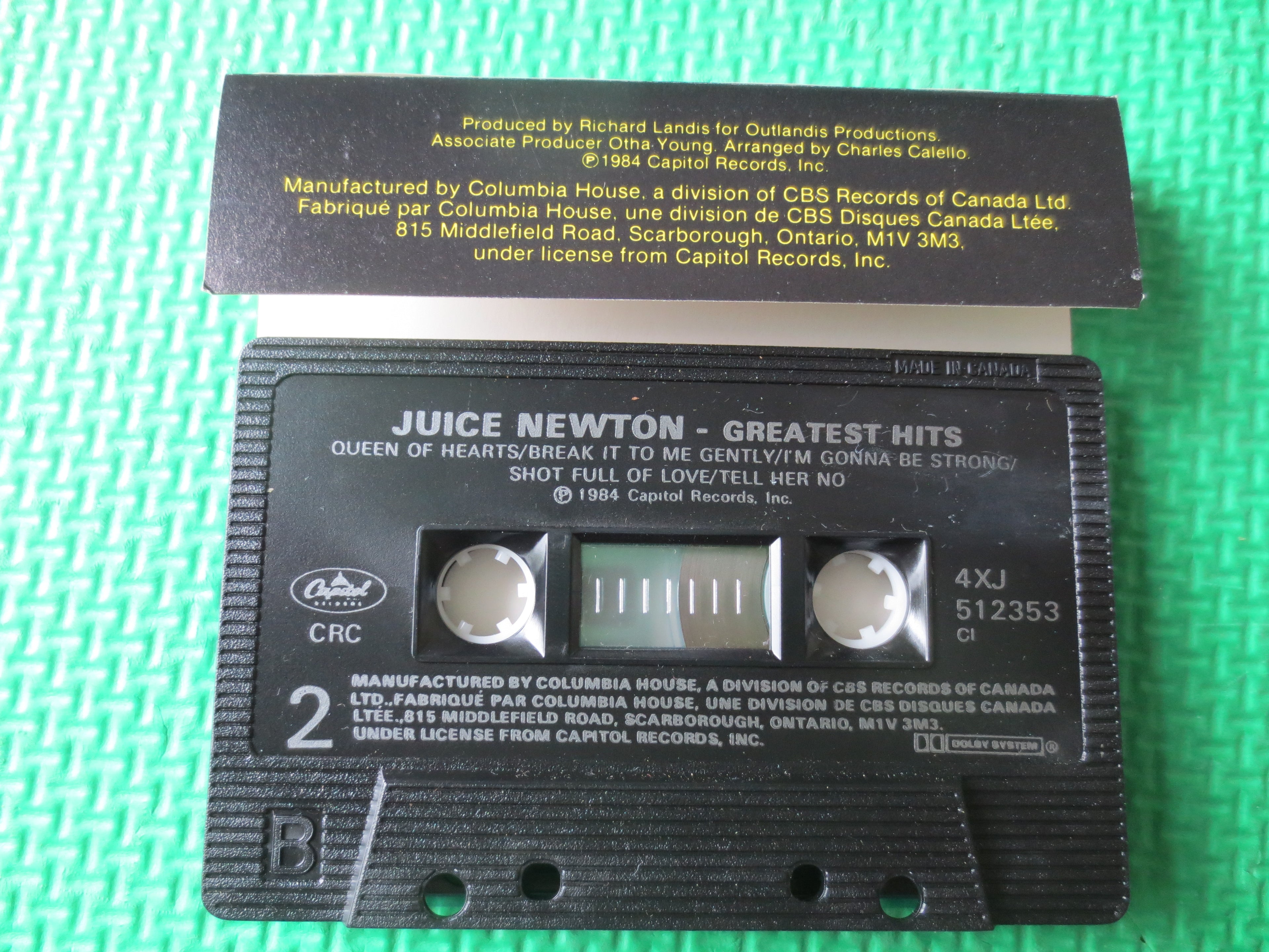 Juice Newton – Greatest Hits (1984) Cassette