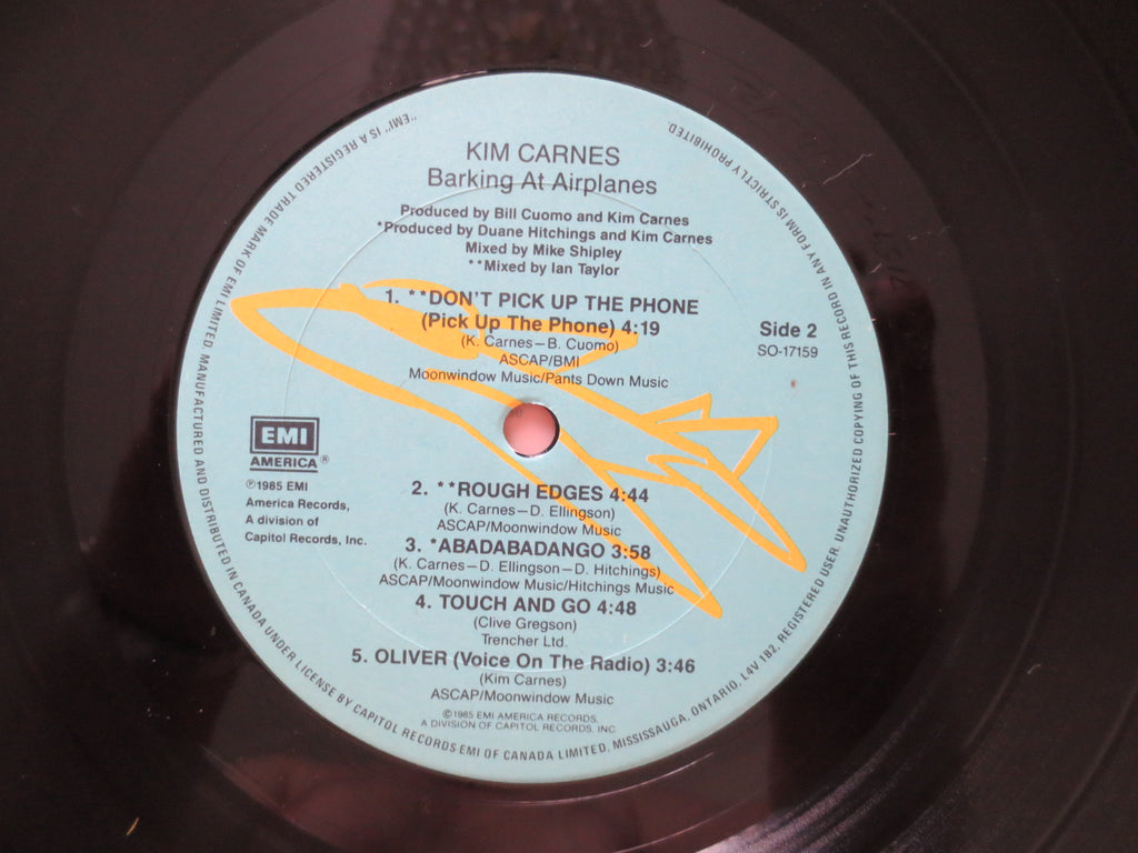 Kim Carnes – Barking at Airplanes (1985) Vinyl LP
