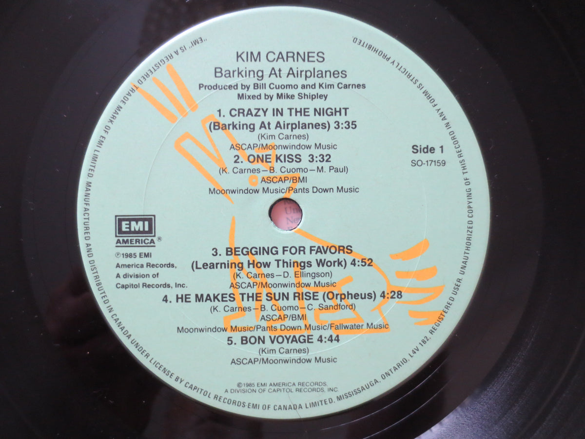Kim Carnes – Barking at Airplanes (1985) Vinyl LP