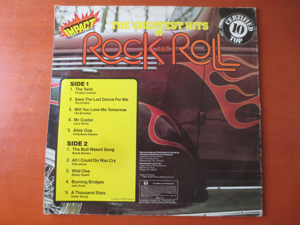 Greatest Hits of Rock and Roll Vol. 4 (1982) Vinyl LP