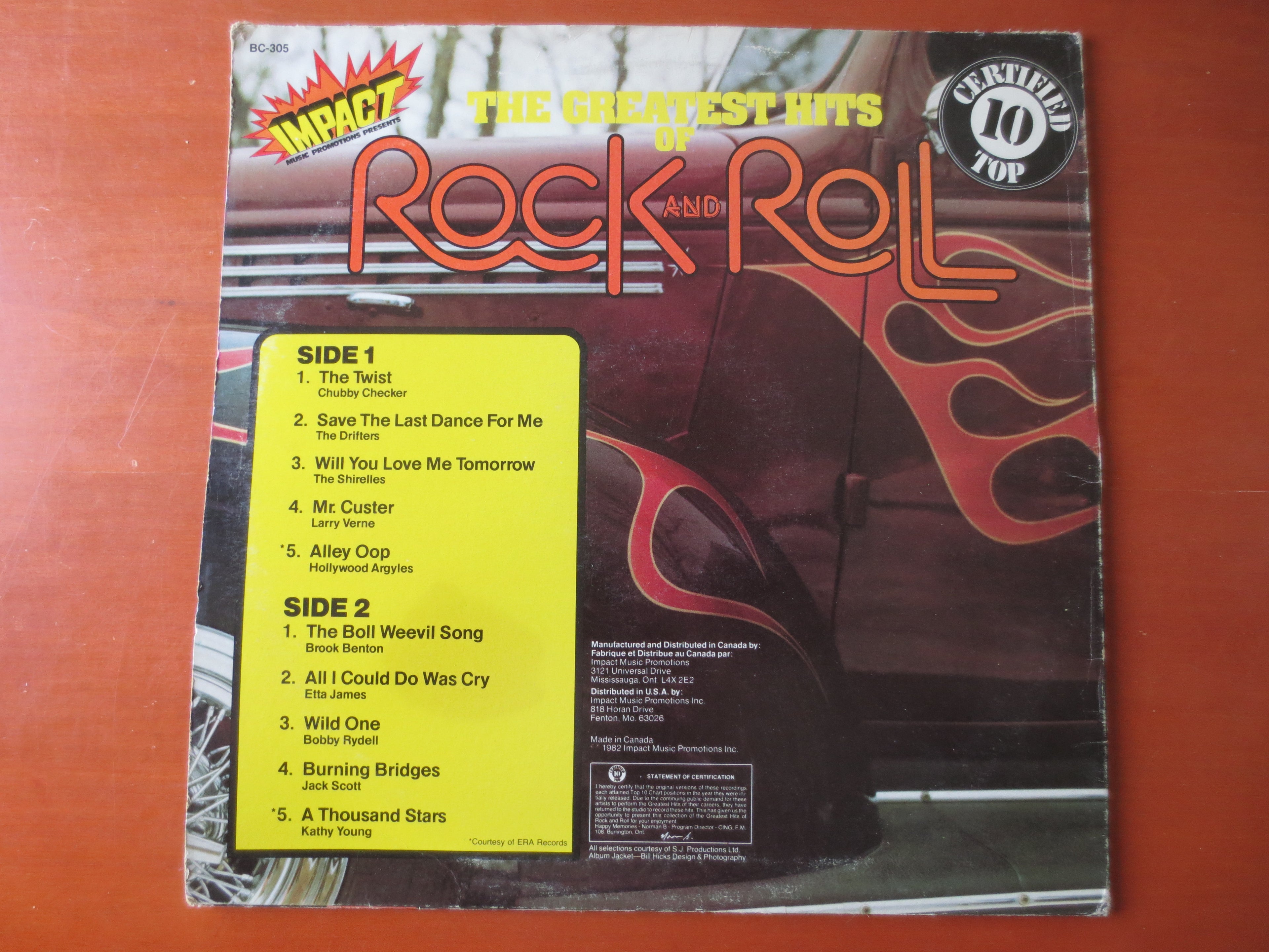 Greatest Hits of Rock and Roll Vol. 4 (1982) Vinyl LP