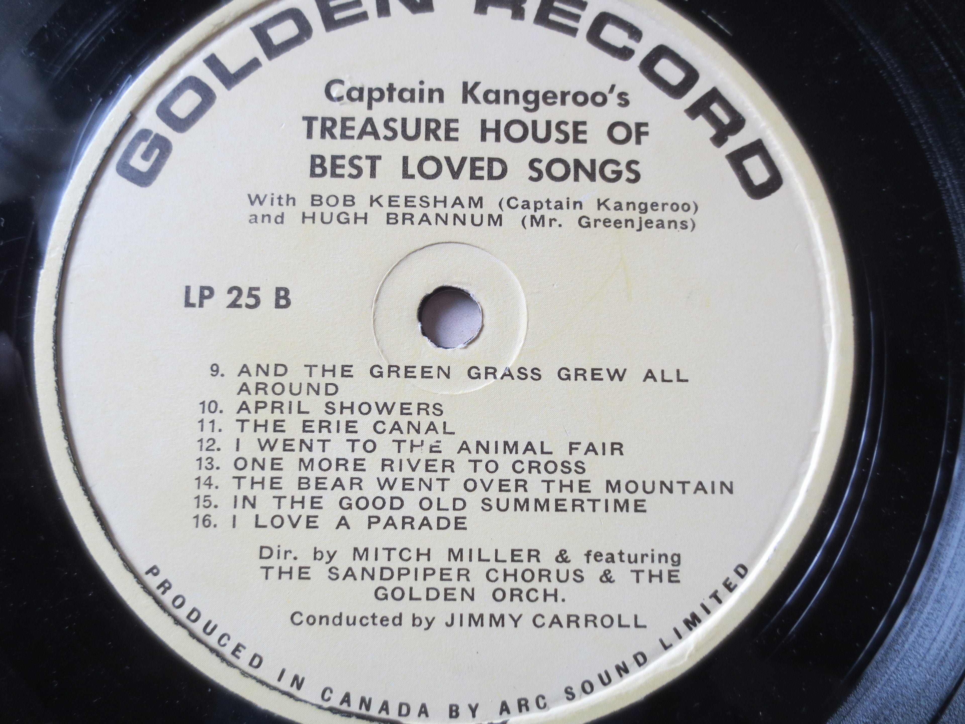 Captain Kangaroo featuring Bob Keeshan (1958) Vinyl LP
