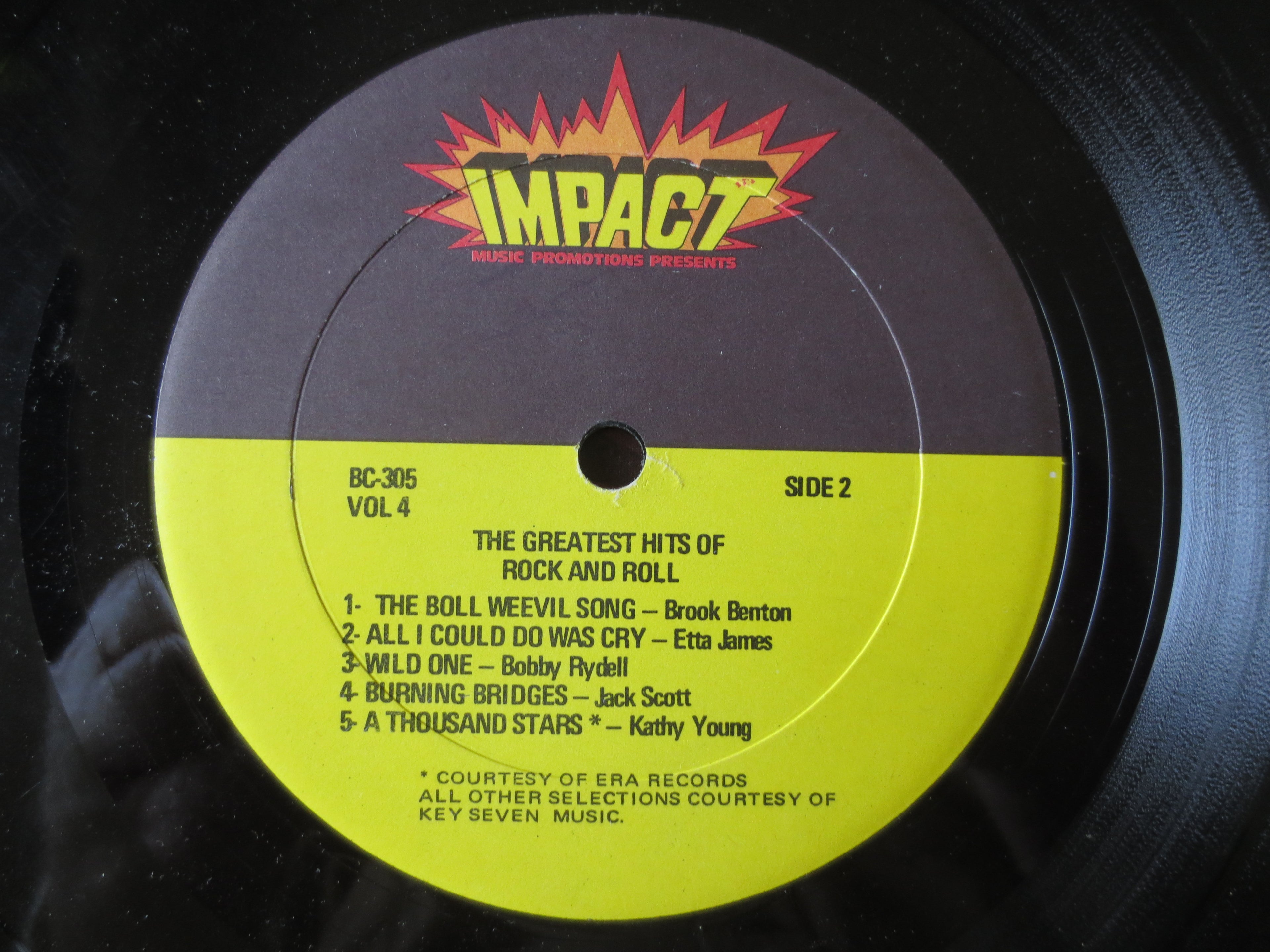 Greatest Hits of Rock and Roll Vol. 4 (1982) Vinyl LP