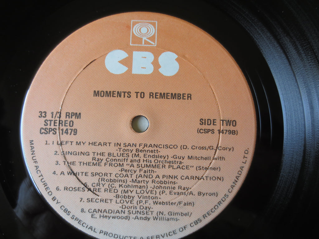 Moments to Remember – CBS Records (1979) Vinyl LP