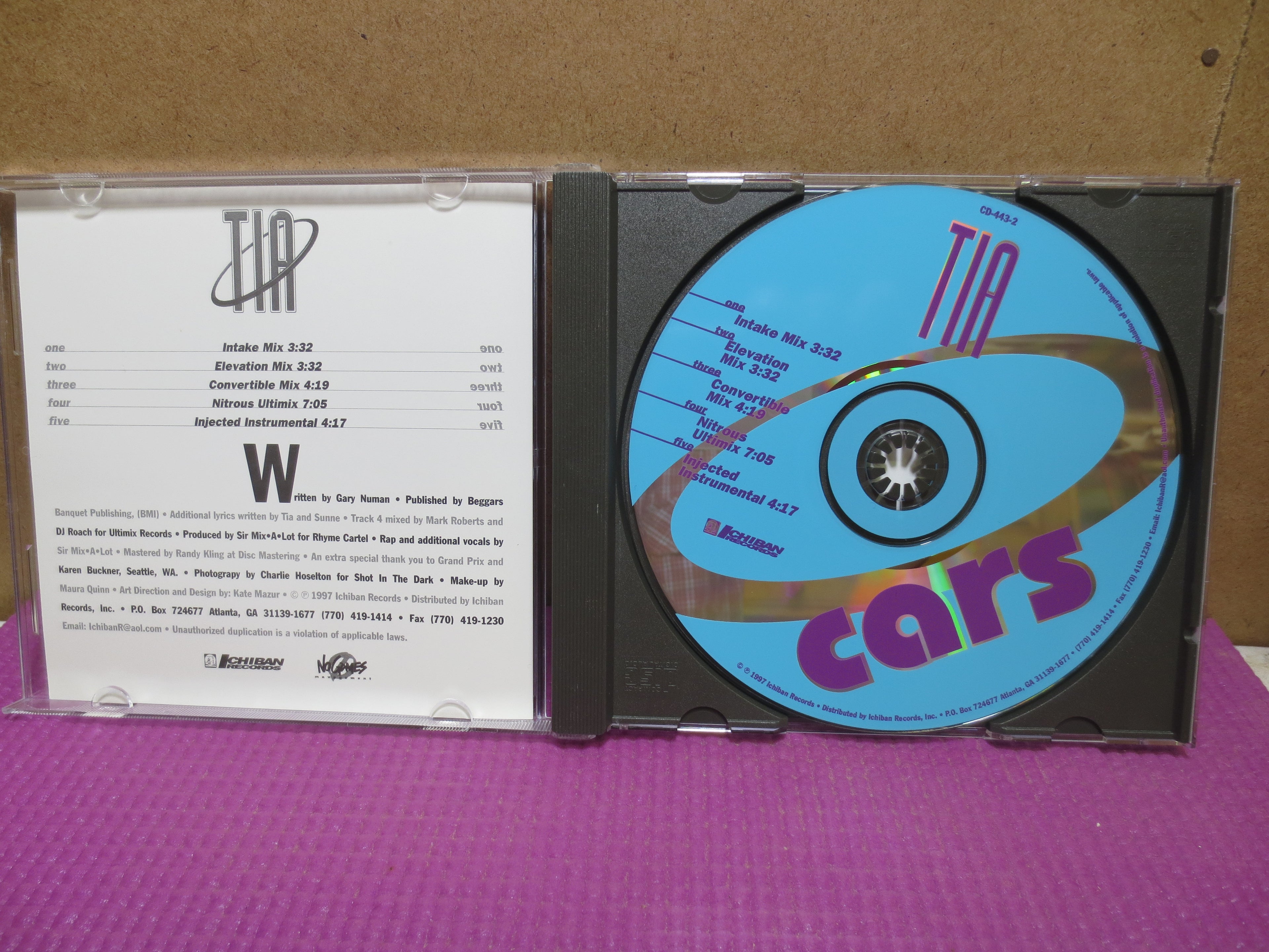 Tia – Cars (1997) CD