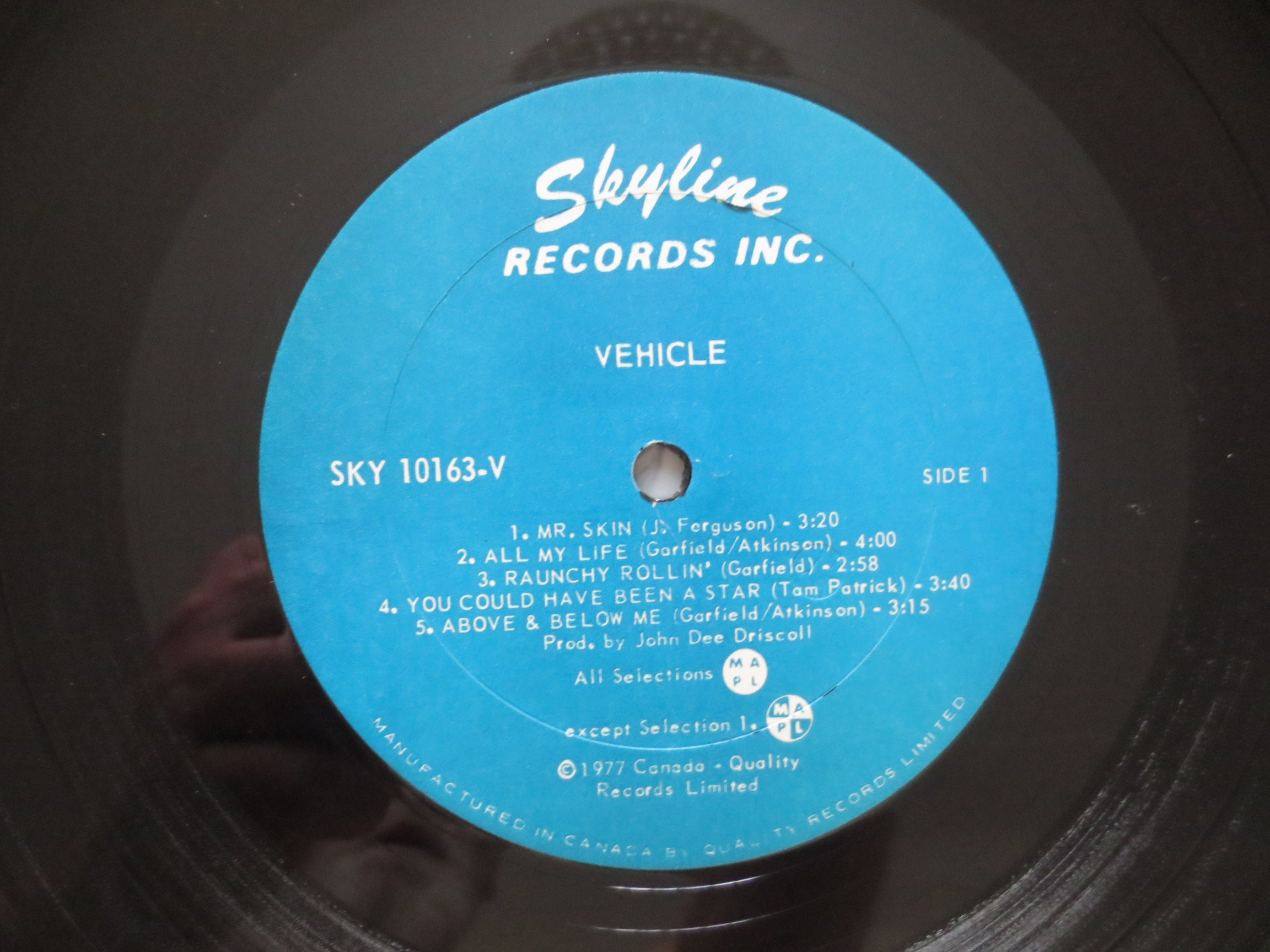 Vehicle – Vehicle (1977) Vinyl LP
