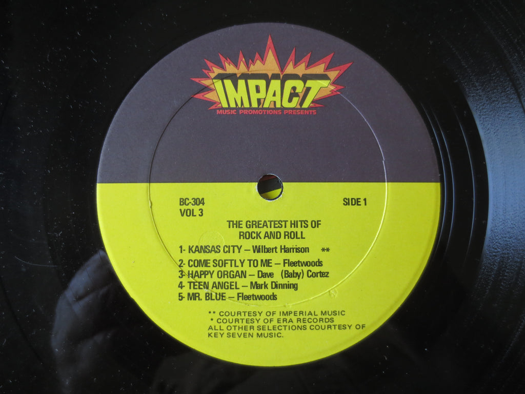 Greatest Hits of Rock and Roll Vol. 3 (1982) Vinyl LP