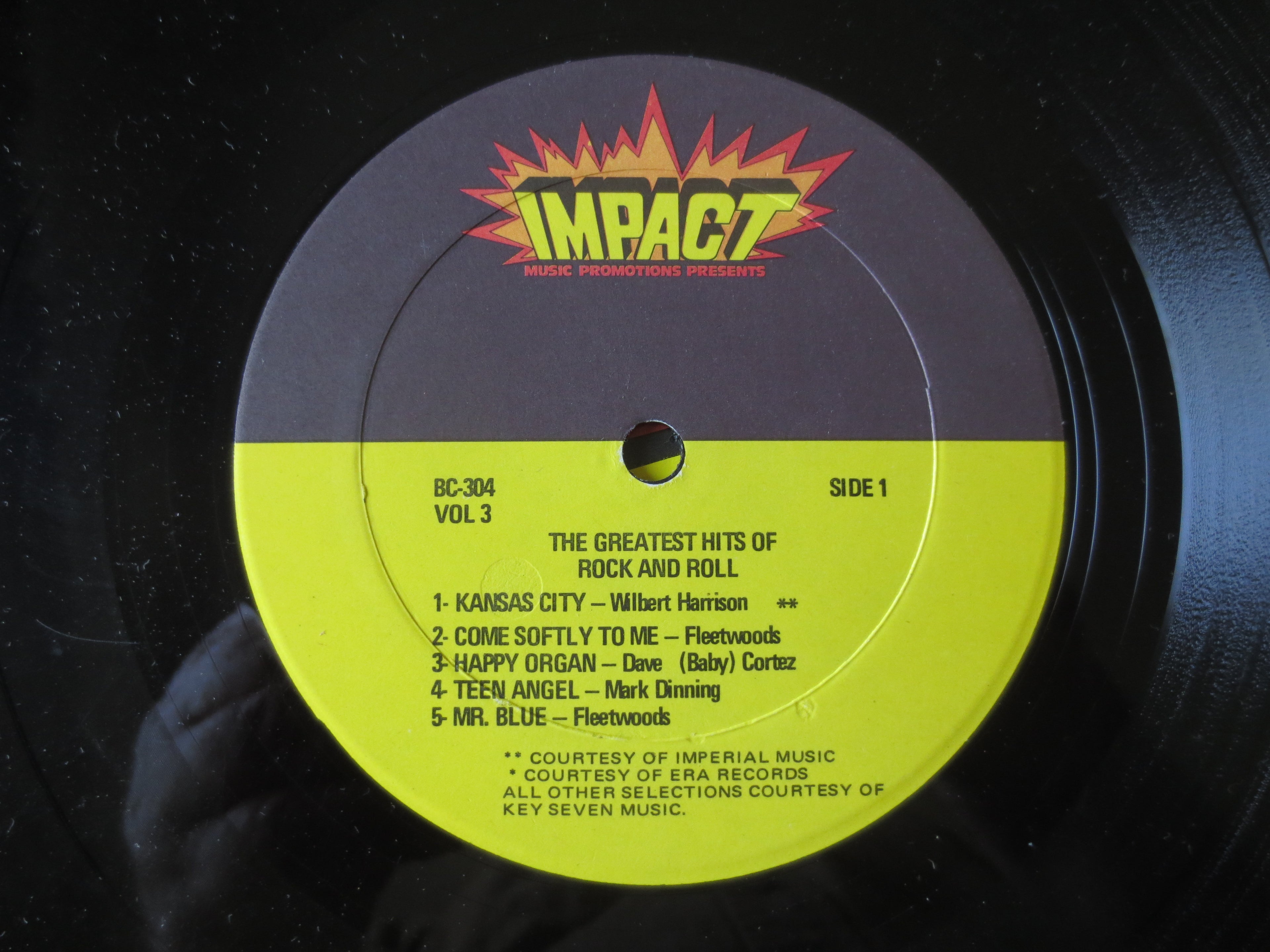 Greatest Hits of Rock and Roll Vol. 3 (1982) Vinyl LP
