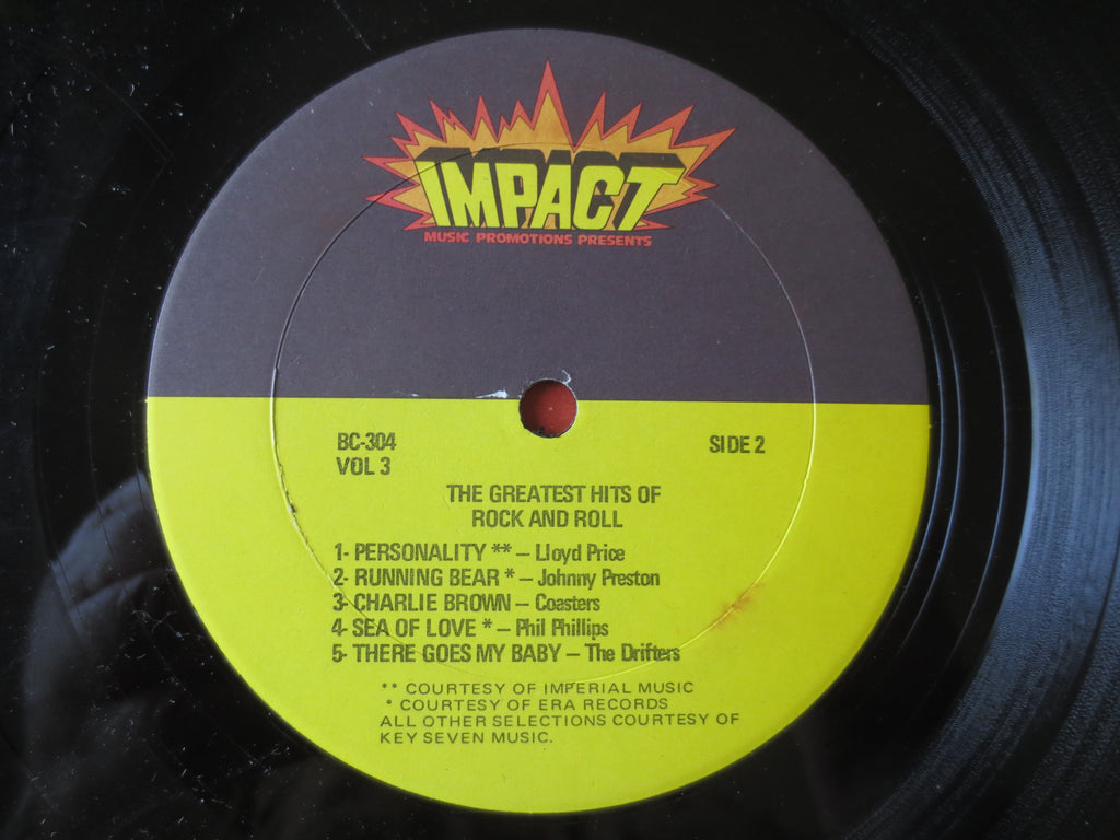 Greatest Hits of Rock and Roll Vol. 3 (1982) Vinyl LP