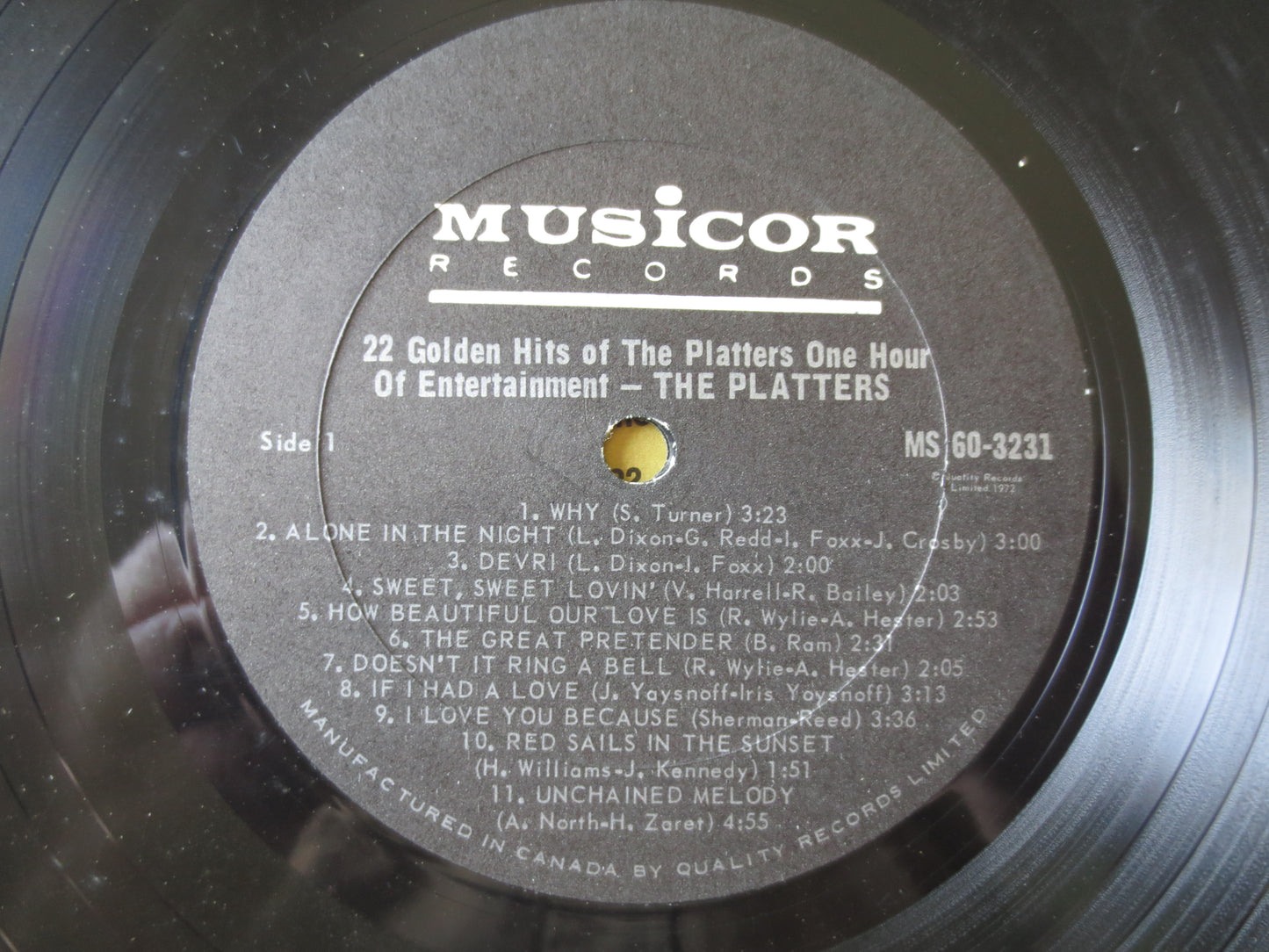 The PLATTERS, 22 GOLDEN Hits, Vintage Vinyl, The Platters Vinyl, The Platters Record, The Platters Lp, Lps, 1967 Records