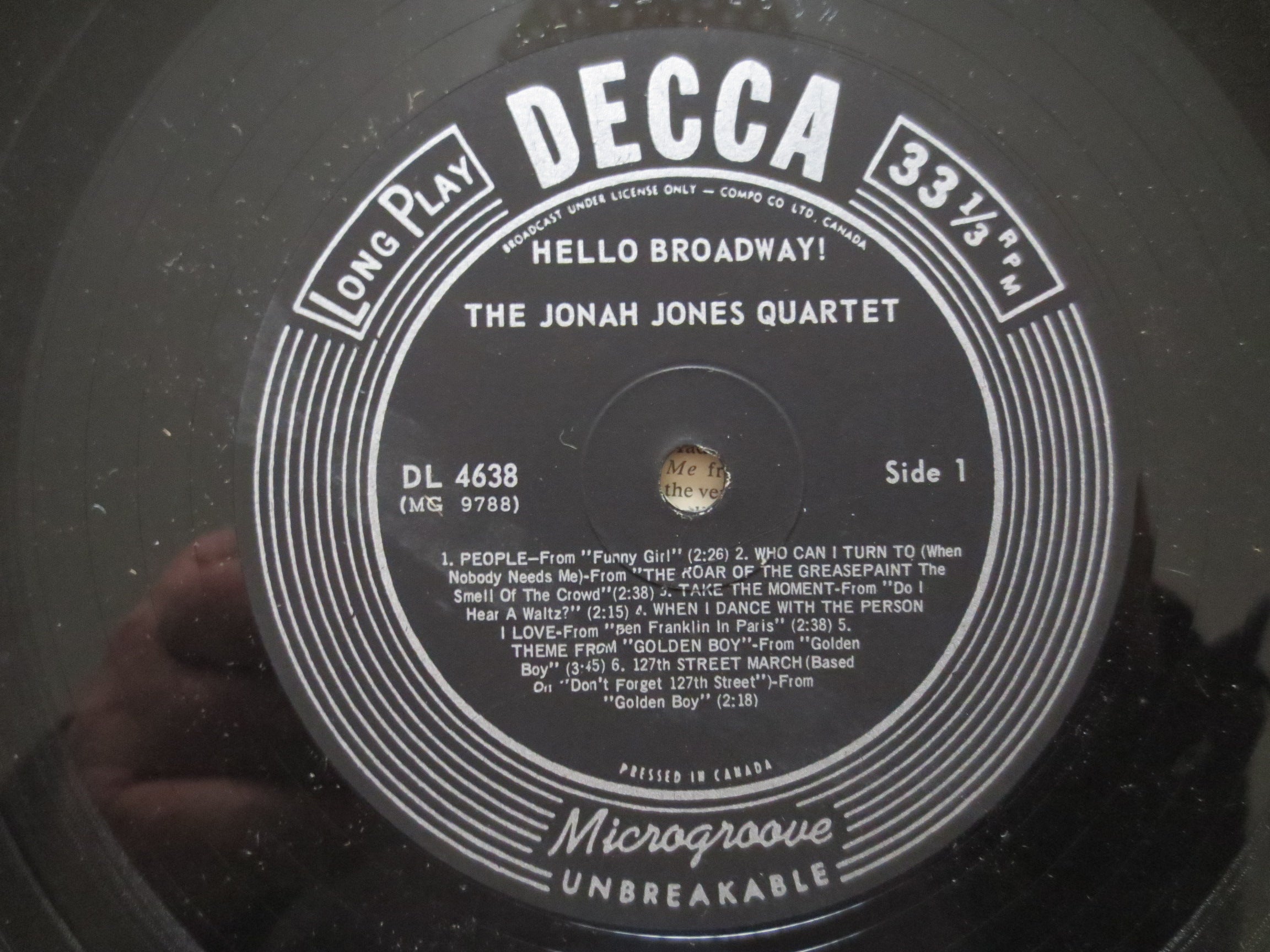 Jonah Jones Quartet – Hello Broadway (1965) Vinyl LP