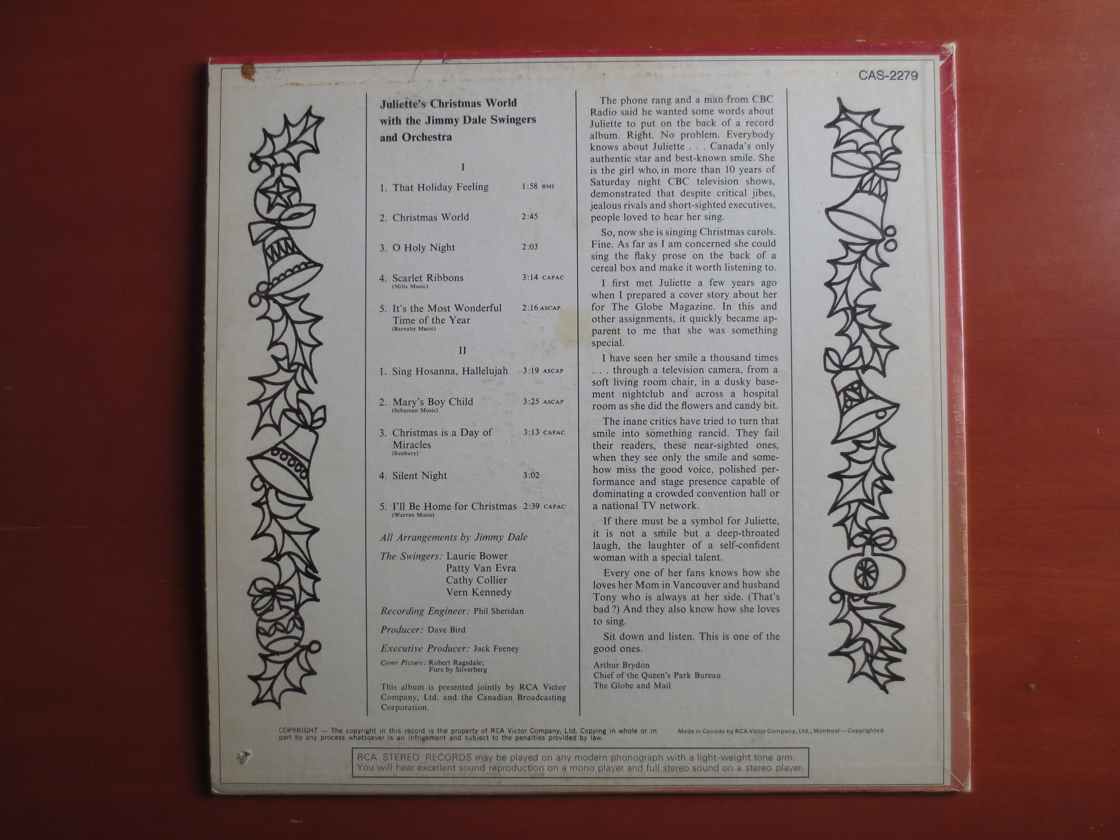 Juliette – Christmas World (1968) Vinyl LP