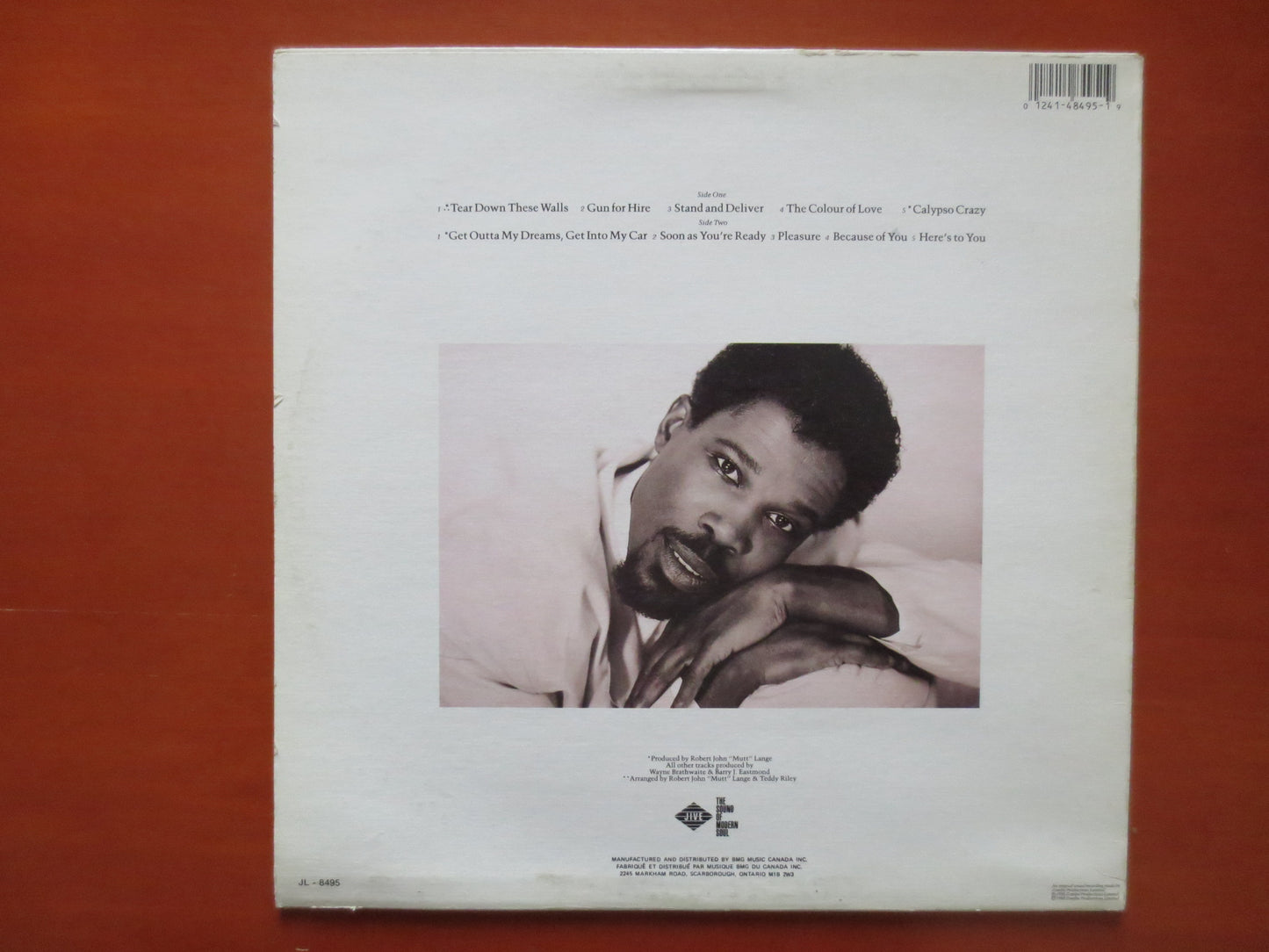 BILLY OCEAN, Tear Down These Walls, Billy Ocean Album, Vintage Vinyl, Billy Ocean Record, Billy Ocean Vinyl, 1988 Records