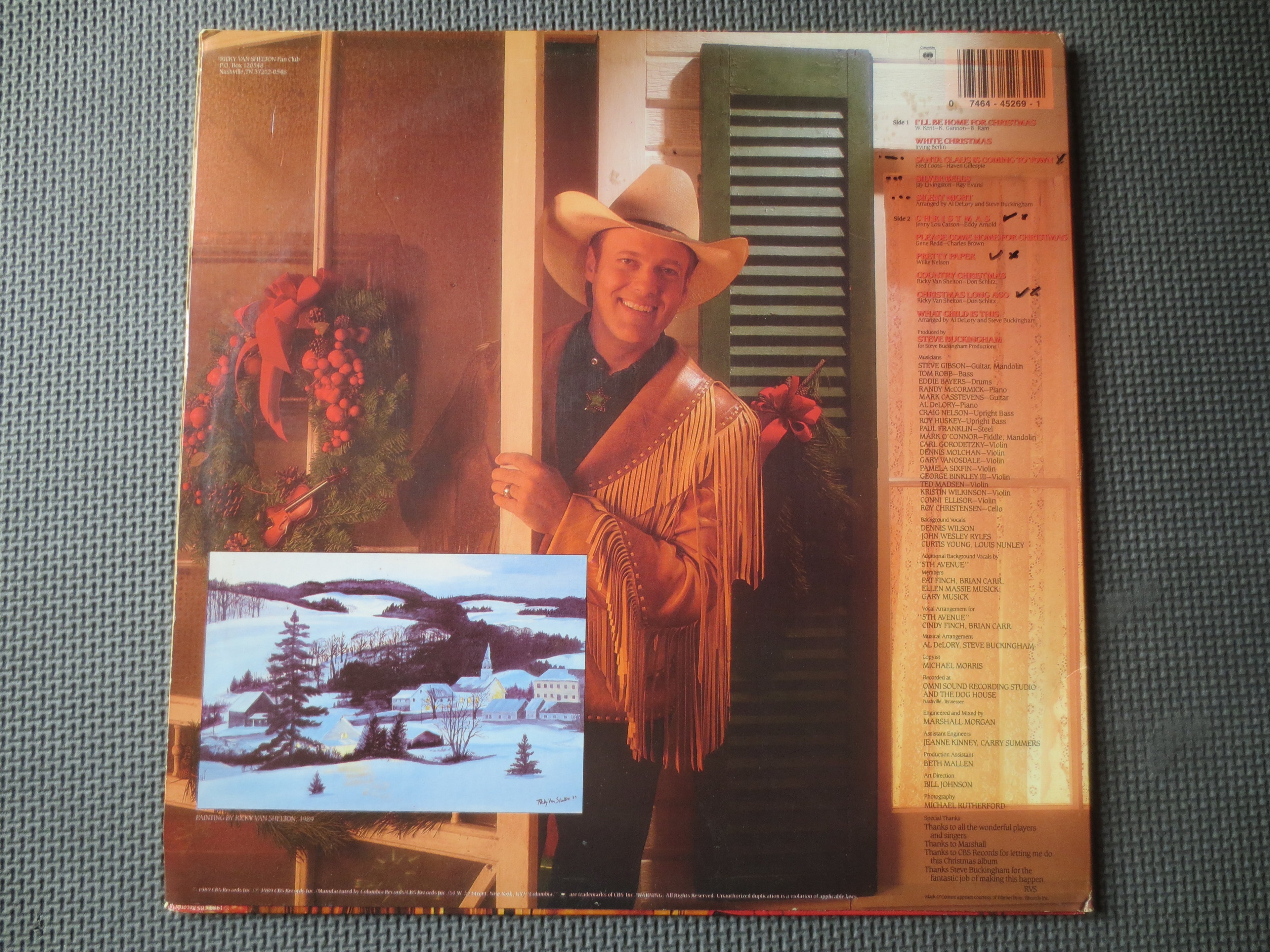 Ricky Van Shelton – Ricky Van Shelton Sings Christmas (1989) Vinyl LP