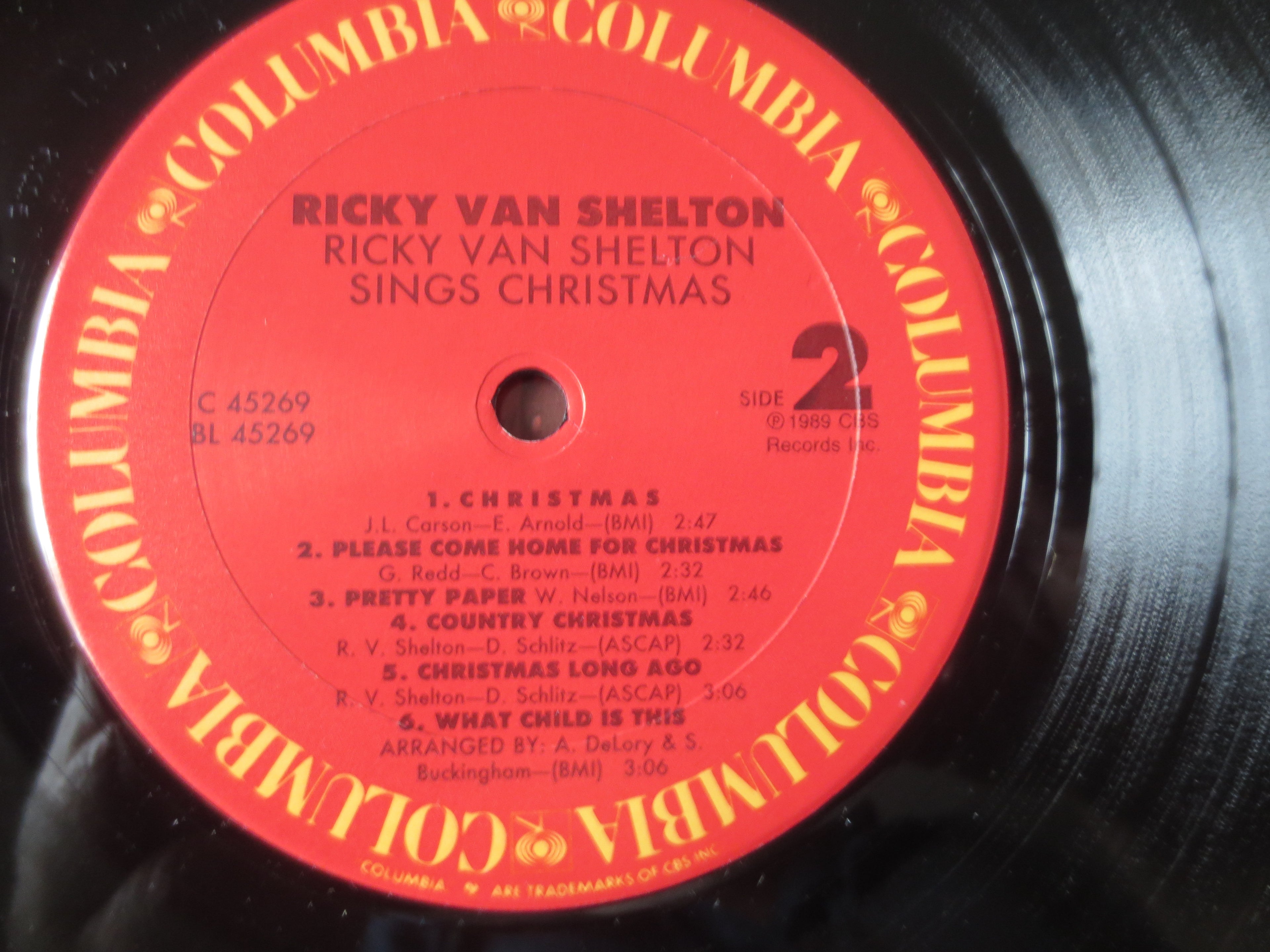Ricky Van Shelton – Ricky Van Shelton Sings Christmas (1989) Vinyl LP