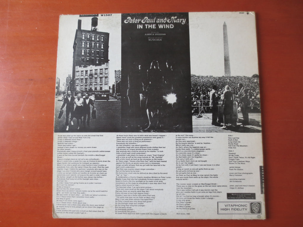 Peter, Paul and Mary – In the Wind (1963) Vinyl LP