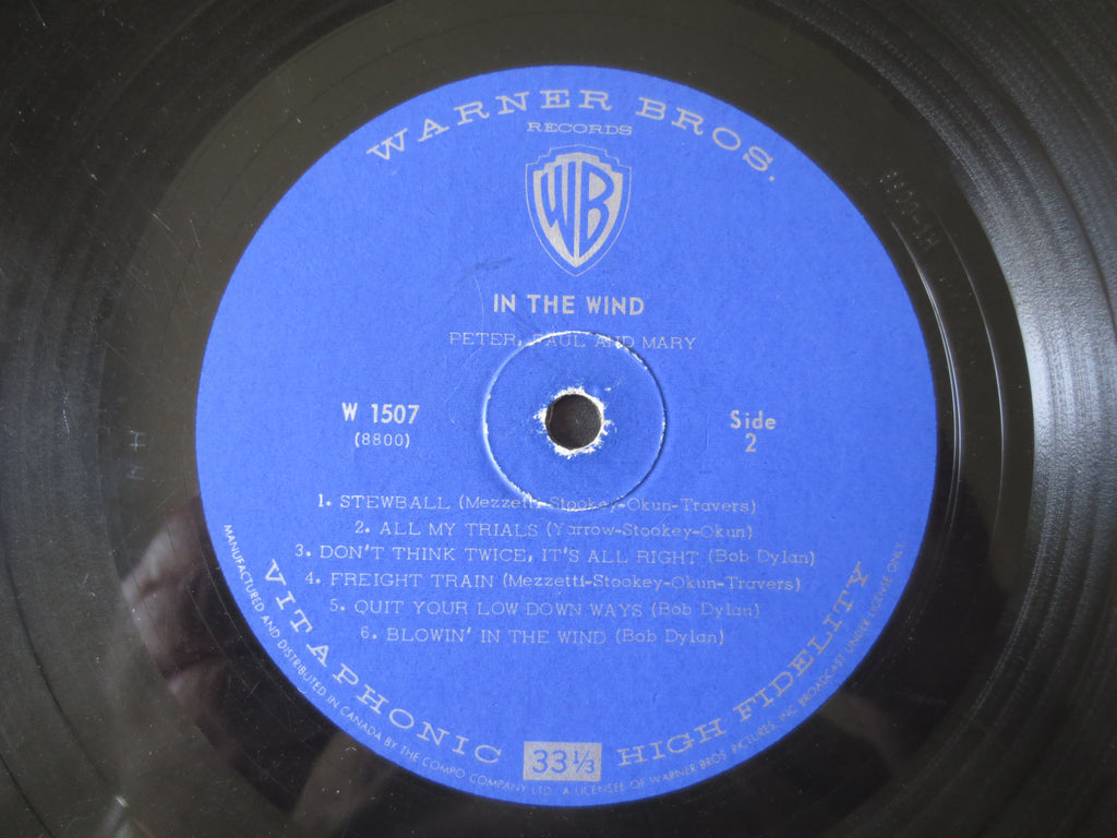 Peter, Paul and Mary – In the Wind (1963) Vinyl LP
