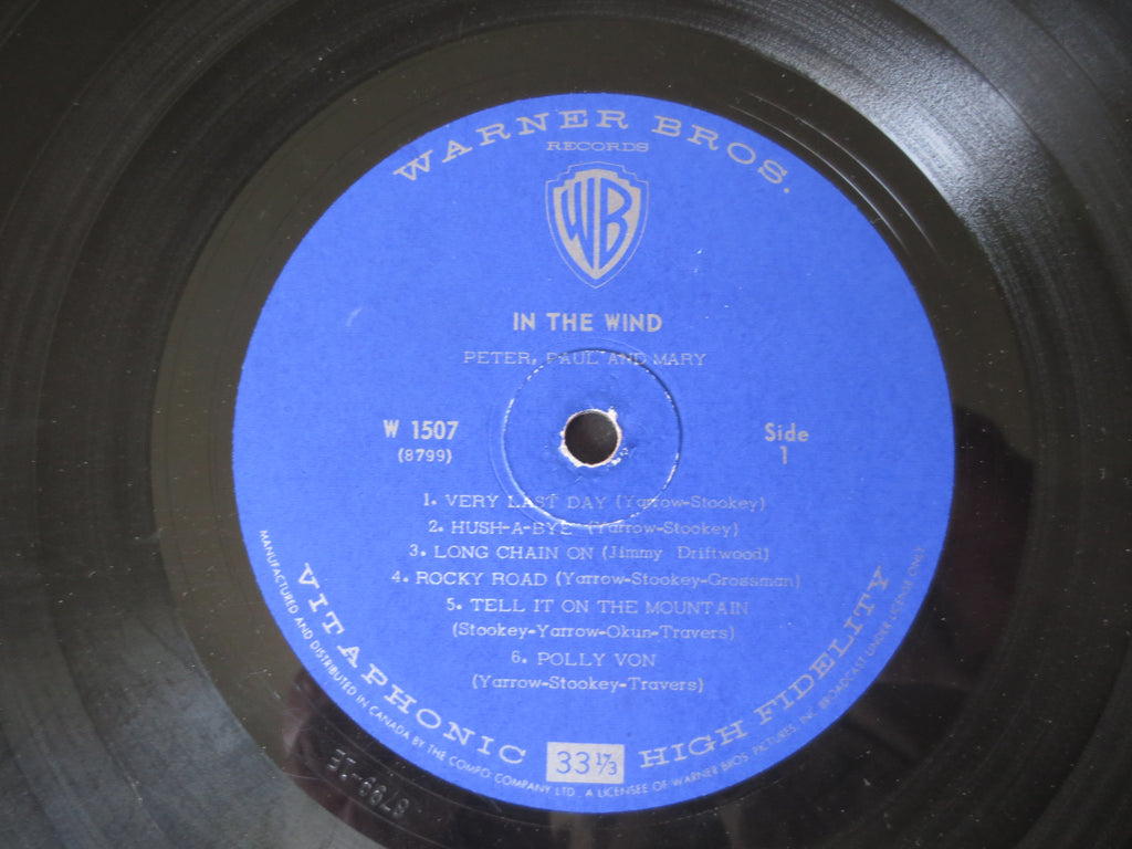 Peter, Paul and Mary – In the Wind (1963) Vinyl LP