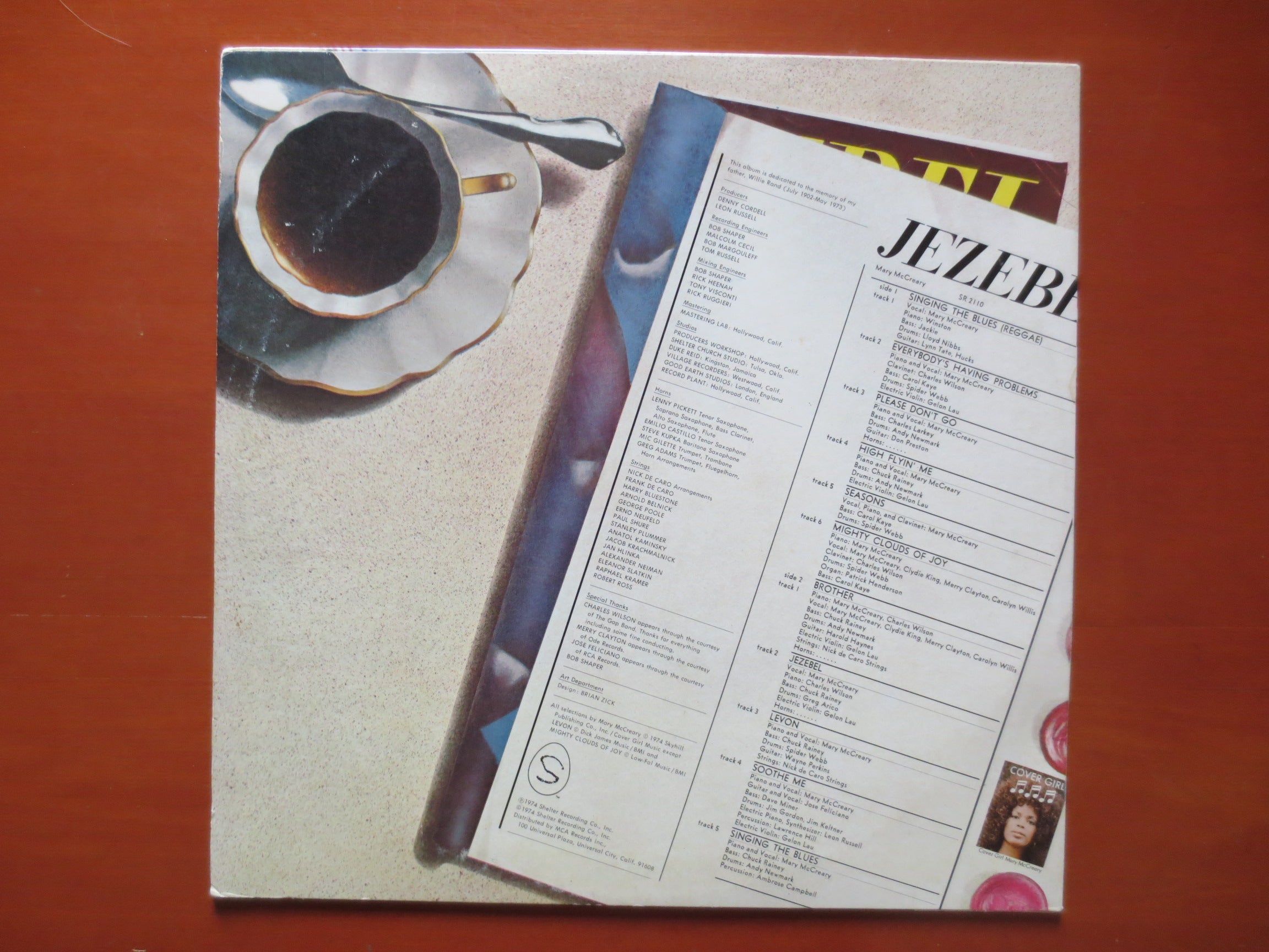 Mary McCreary – Jezebel (1974) Vinyl LP