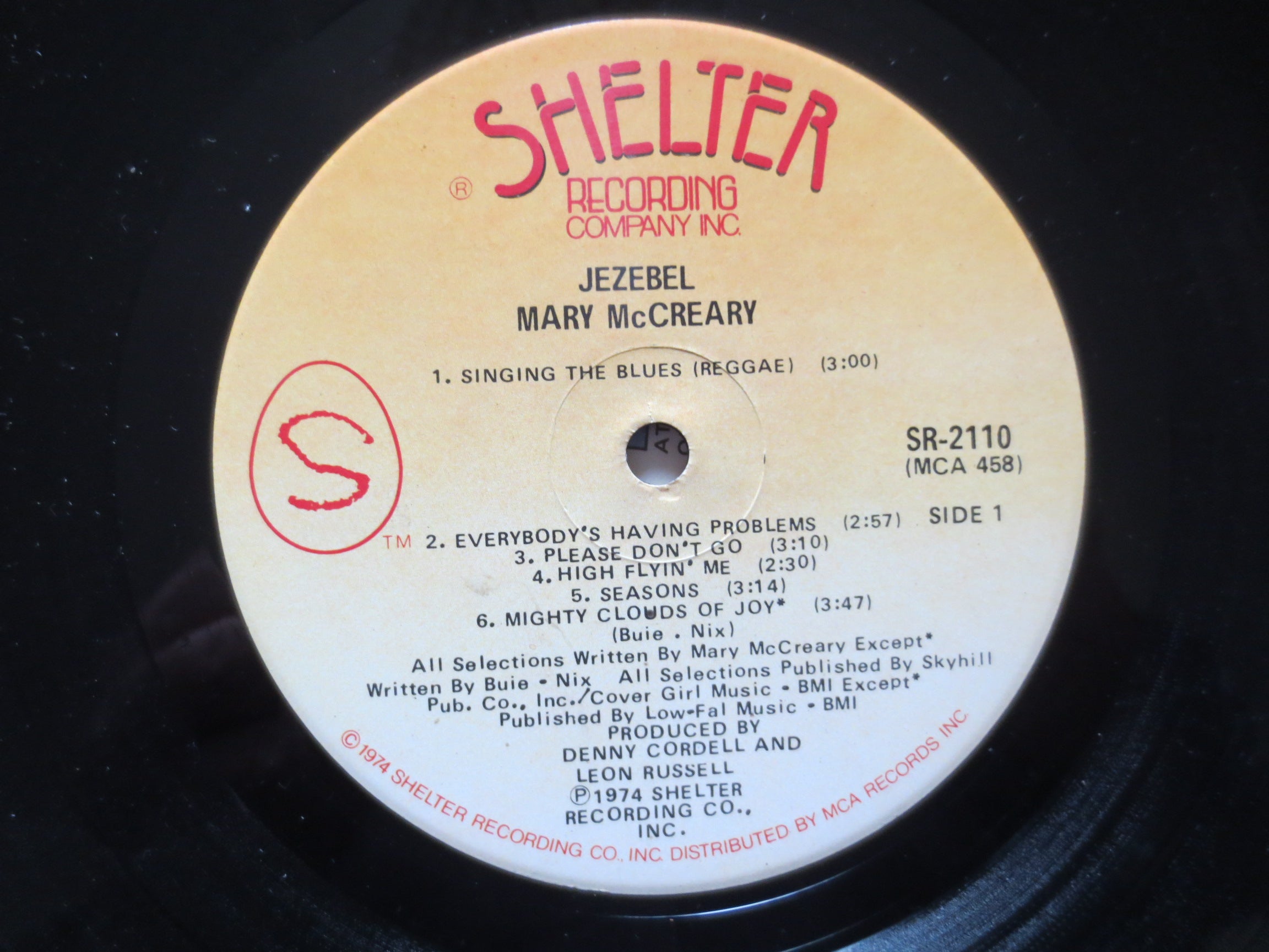 Mary McCreary – Jezebel (1974) Vinyl LP