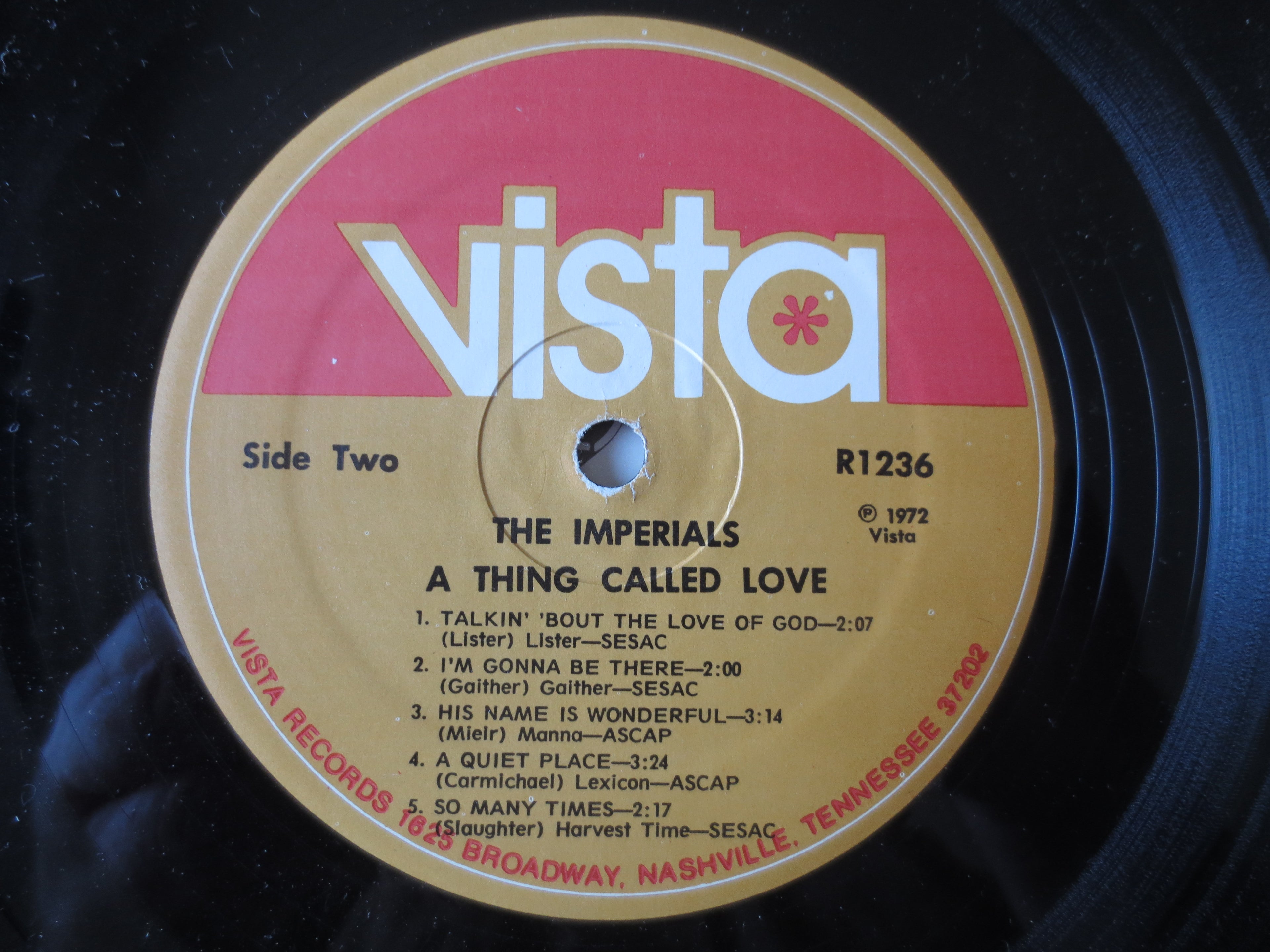 The Imperials – A Thing Called Love (1973) Vinyl LP