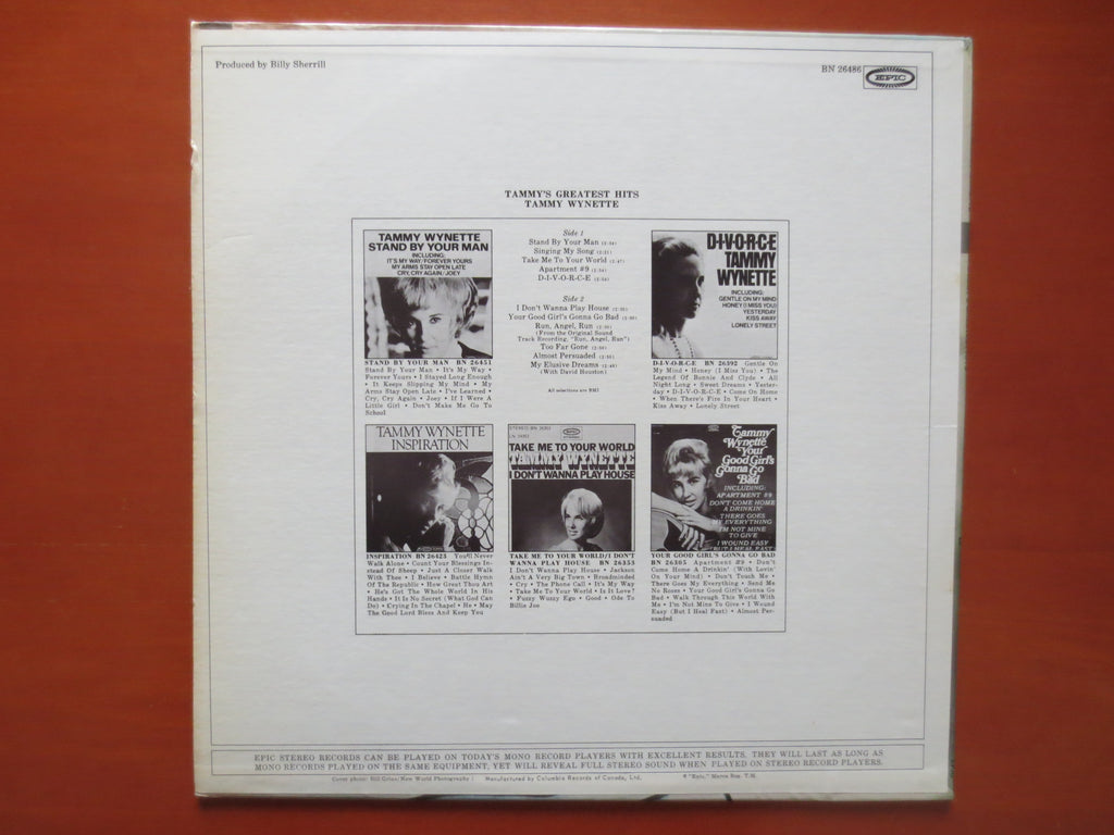 Tammy Wynette – Tammy's Greatest Hits (1969) Vinyl LP