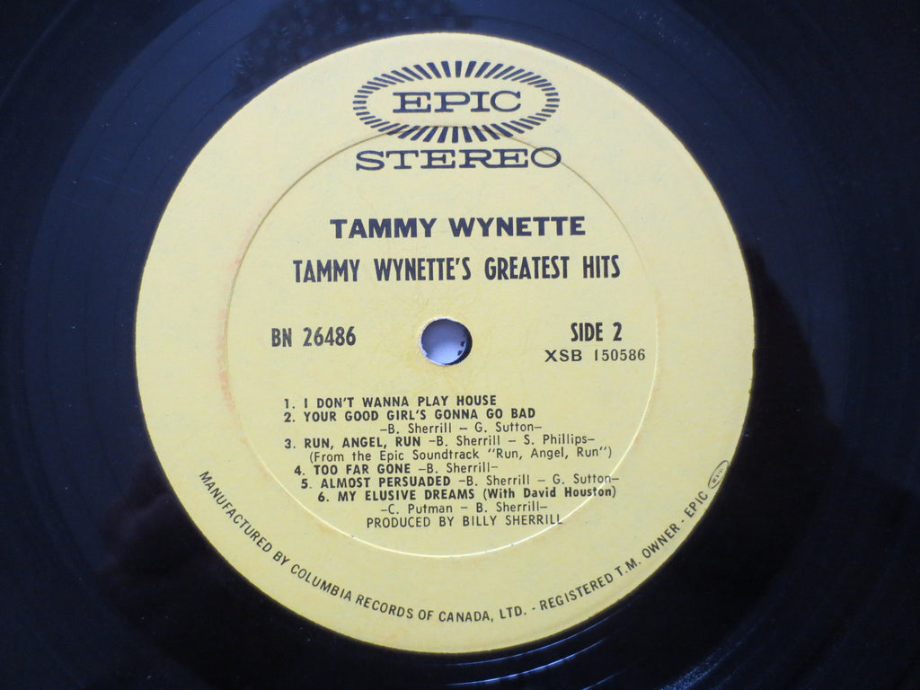Tammy Wynette – Tammy's Greatest Hits (1969) Vinyl LP