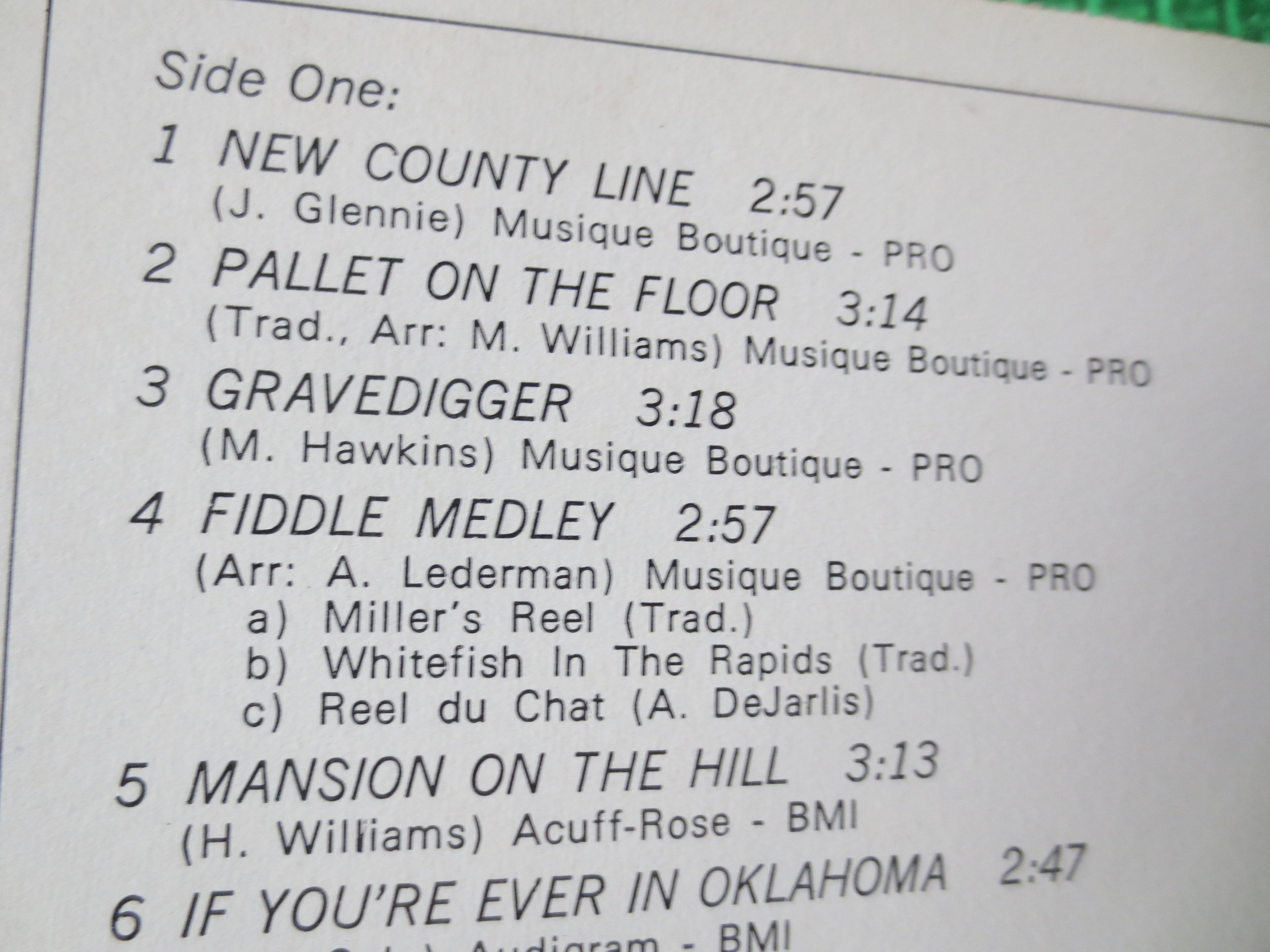 The New County Line – The New County Line (1980) Vinyl LP — Autographed