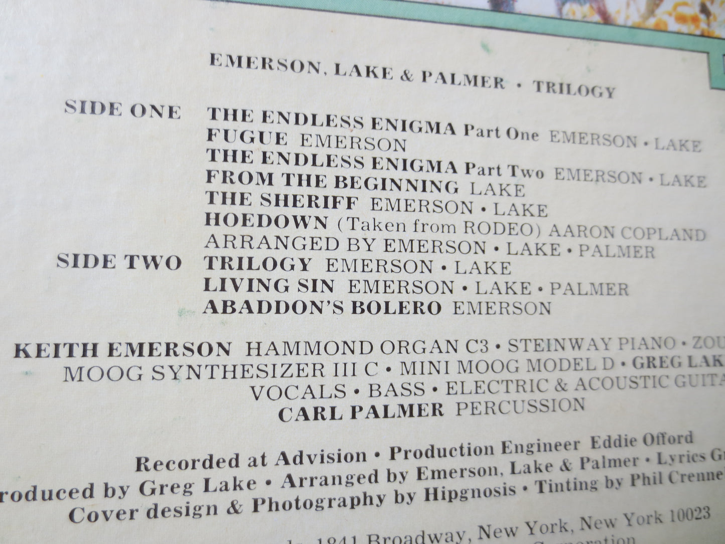 EMERSON LAKE and PALMER, Trilogy, lps, Vintage Vinyl, Records, Vinyl Records, Vinyl Albums, Rock Vinyl, Vinyl, 1972 Records
