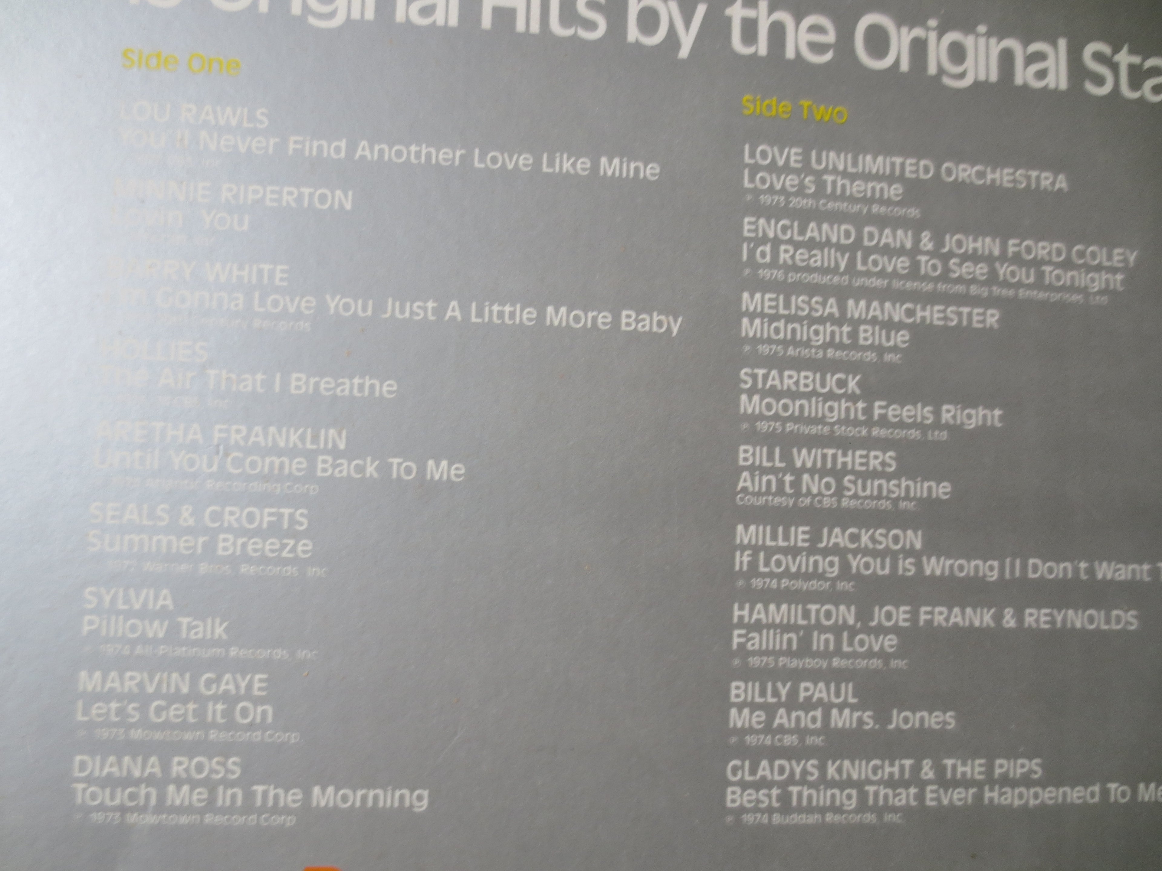 Love Rock – Ronco Records (1980) Vinyl LP