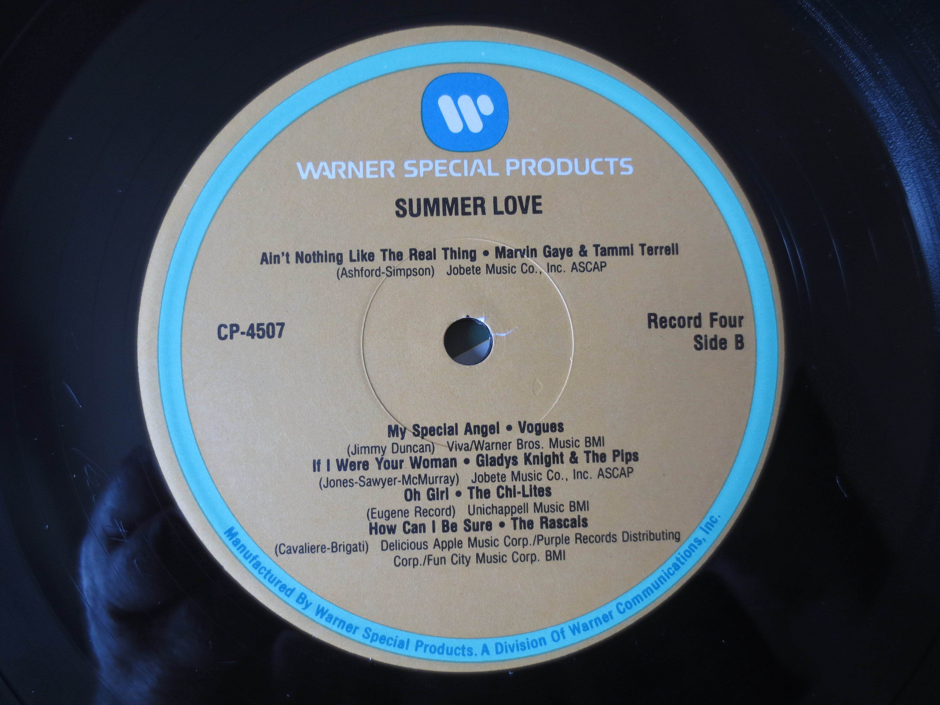 SUMMER LOVE, 45 Original Hits, 4 Records, 1987 Record, Vinyl Lp