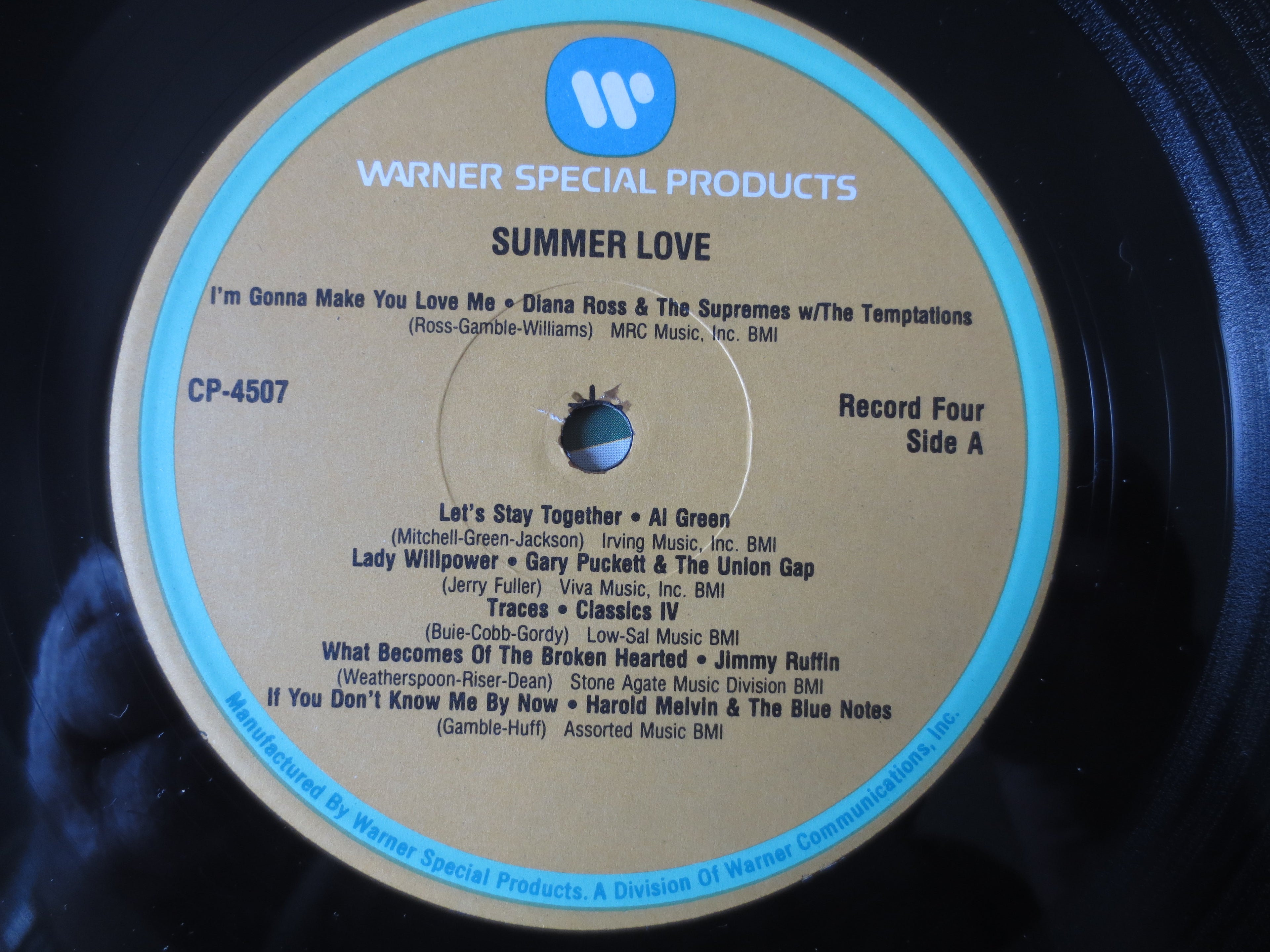SUMMER LOVE, 45 Original Hits, 4 Records, 1987 Record, Vinyl Lp