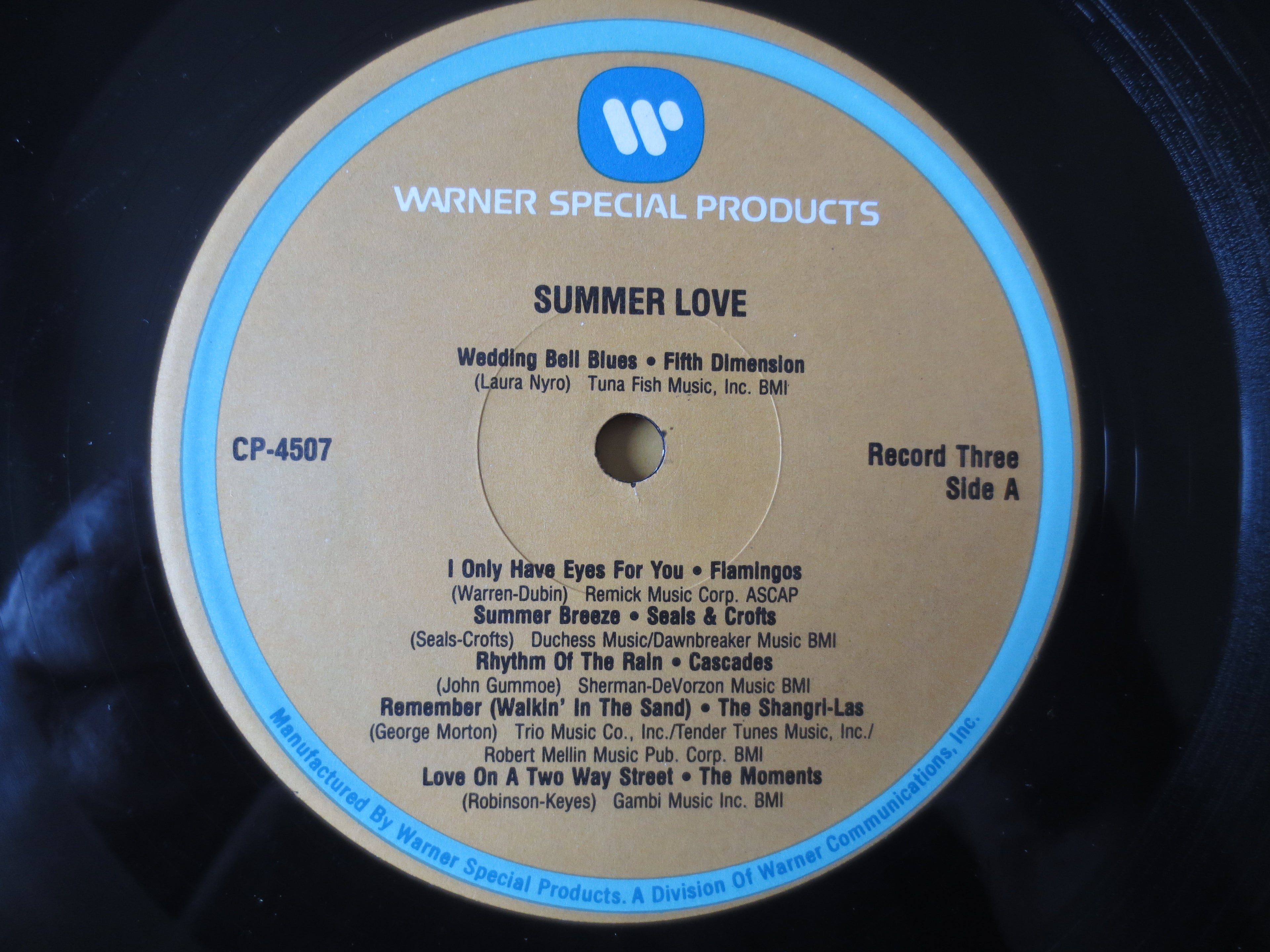 SUMMER LOVE, 45 Original Hits, 4 Records, 1987 Record, Vinyl Lp