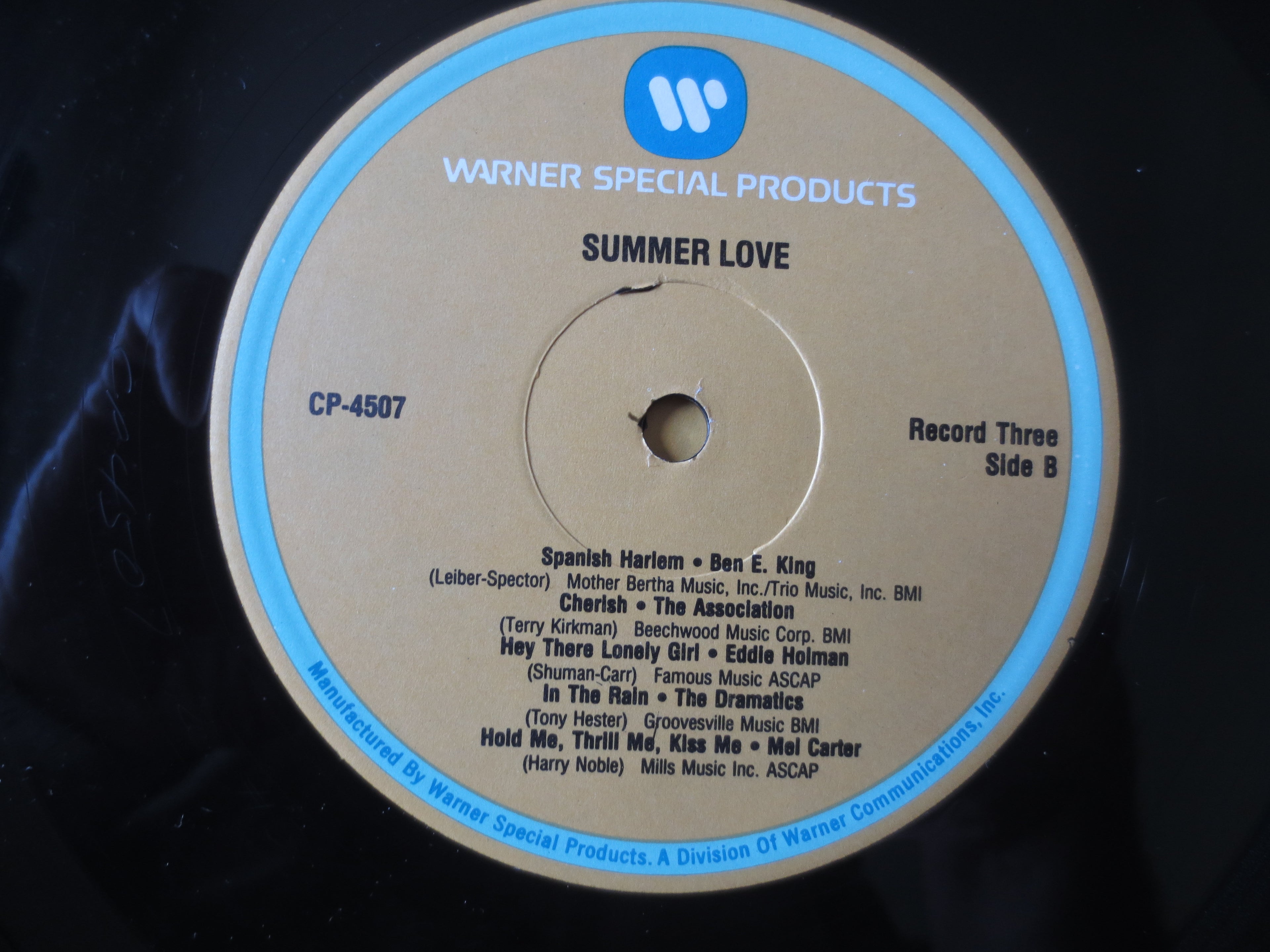 SUMMER LOVE, 45 Original Hits, 4 Records, 1987 Record, Vinyl Lp