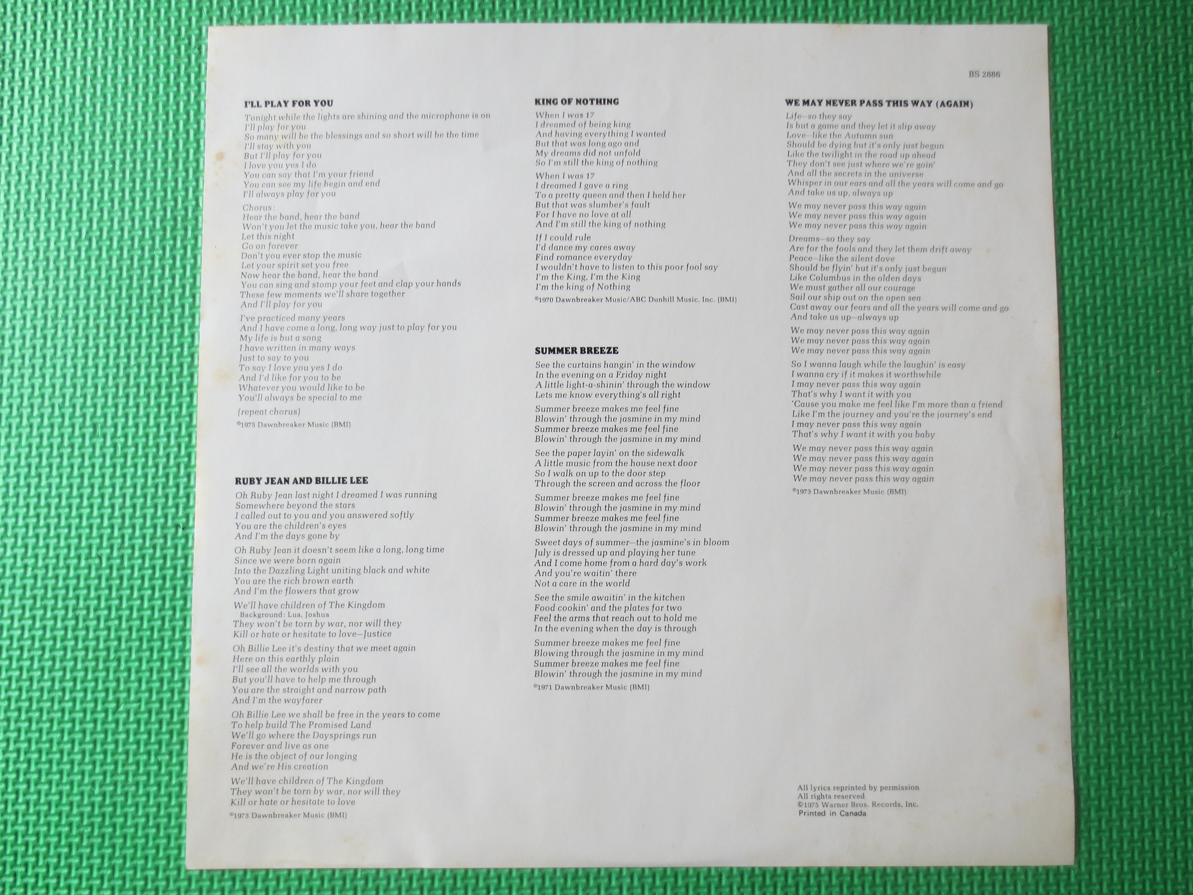 Seals & Crofts – Greatest Hits (1975) Vinyl LP