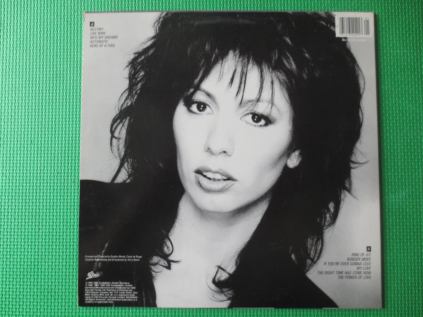 JENNIFER RUSH, FIRST Record, Debut Record, Jennifer Rush Record, Pop Records, Jennifer Rush Lp, Vinyl Records, 1985 Records