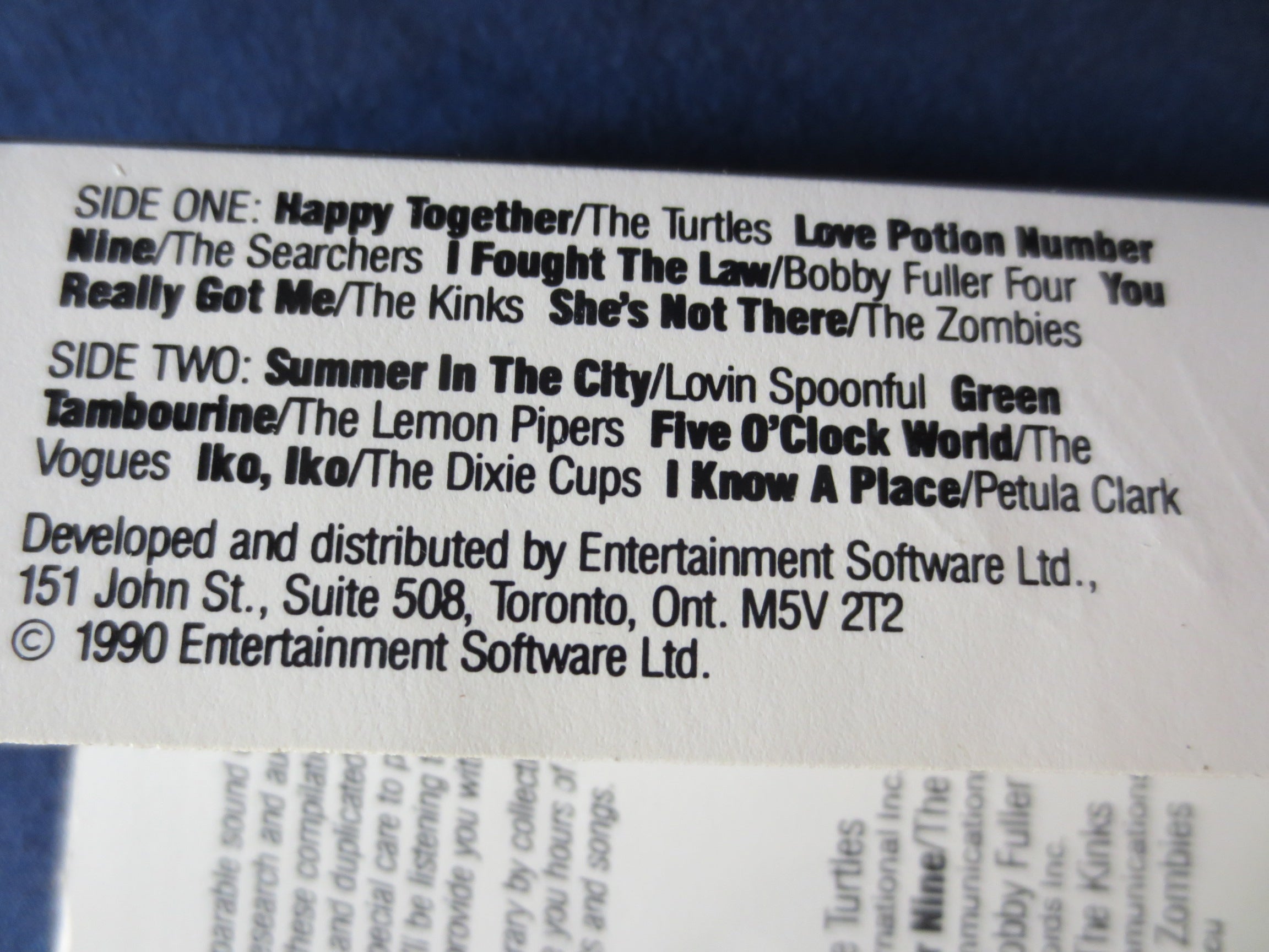 Rockin' Gold Hits (1990) Cassette