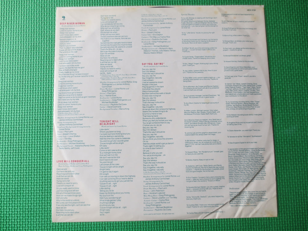 Lionel Richie – Dancing on the Ceiling (1986) Vinyl LP